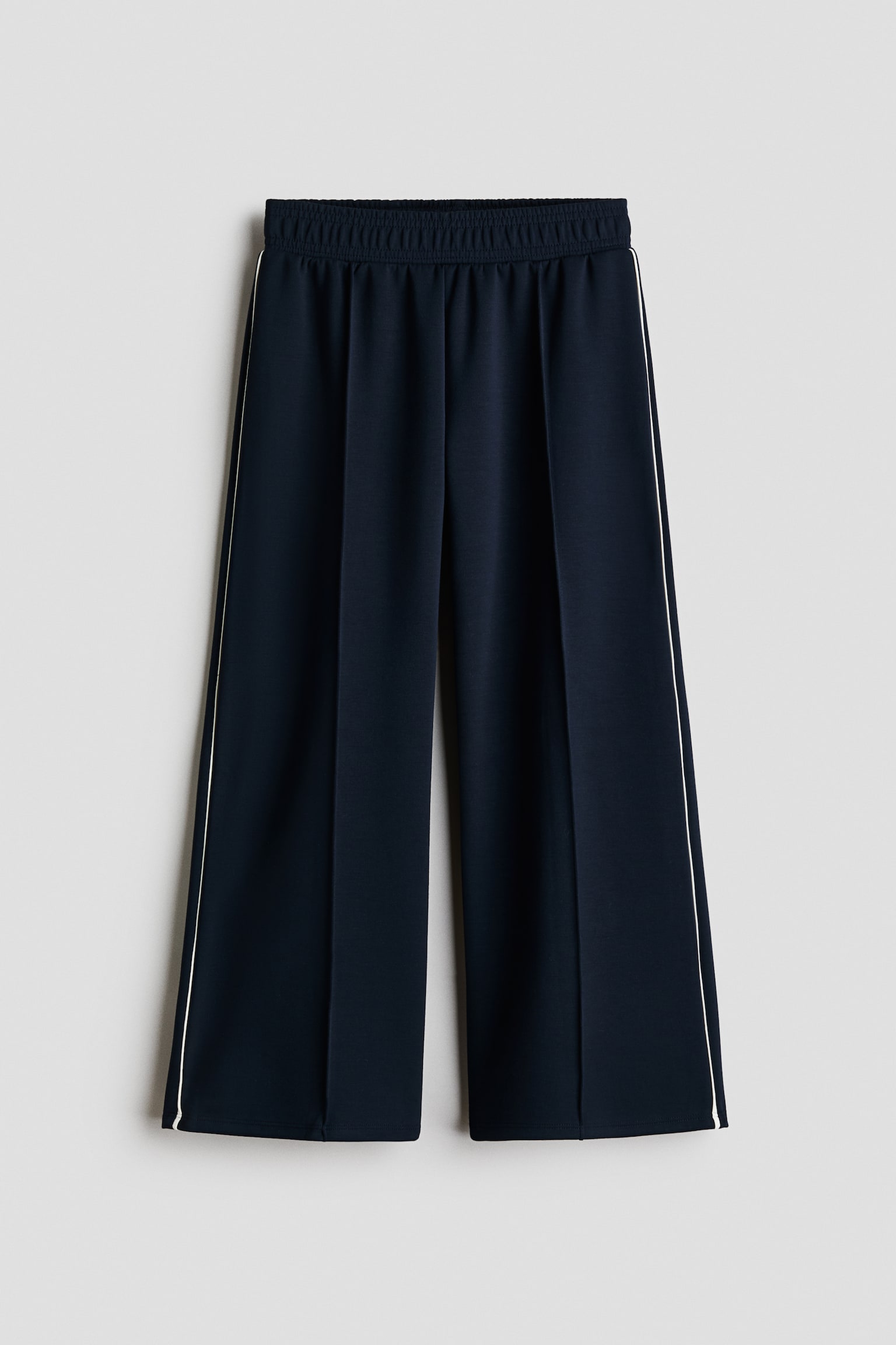 Wide-leg scuba joggers - Navy blue/Dark red