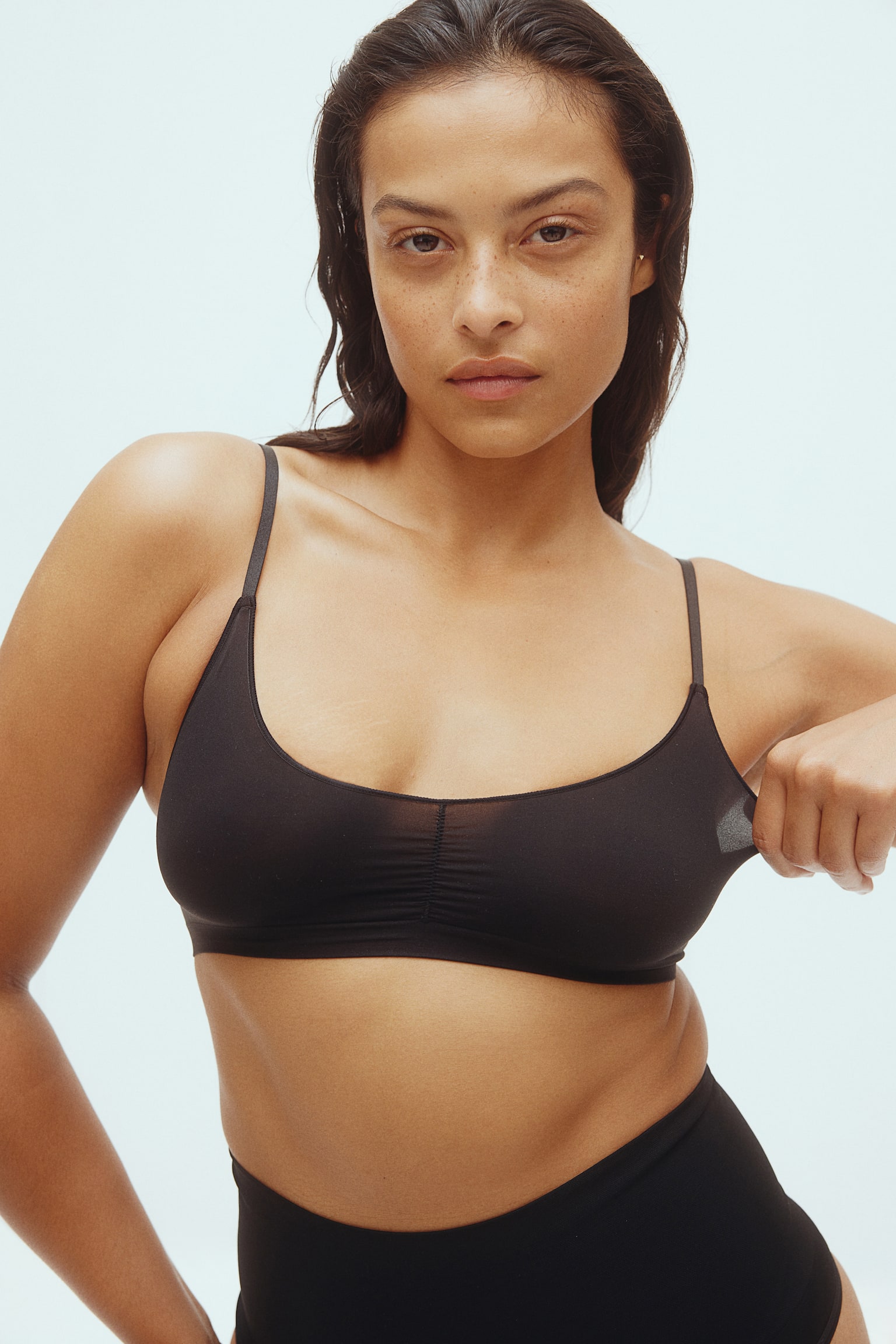 Seamless Soft Bra - Black - 2