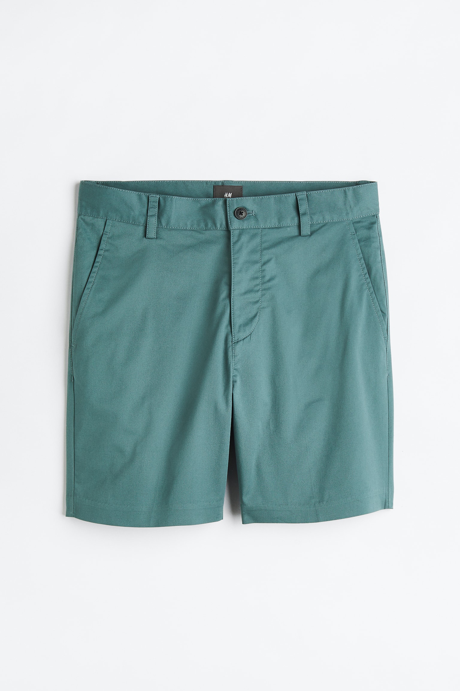 Regular Fit Chino Shorts - Teal/Beige/Khaki green/Burnt orange/Navy blue - 1