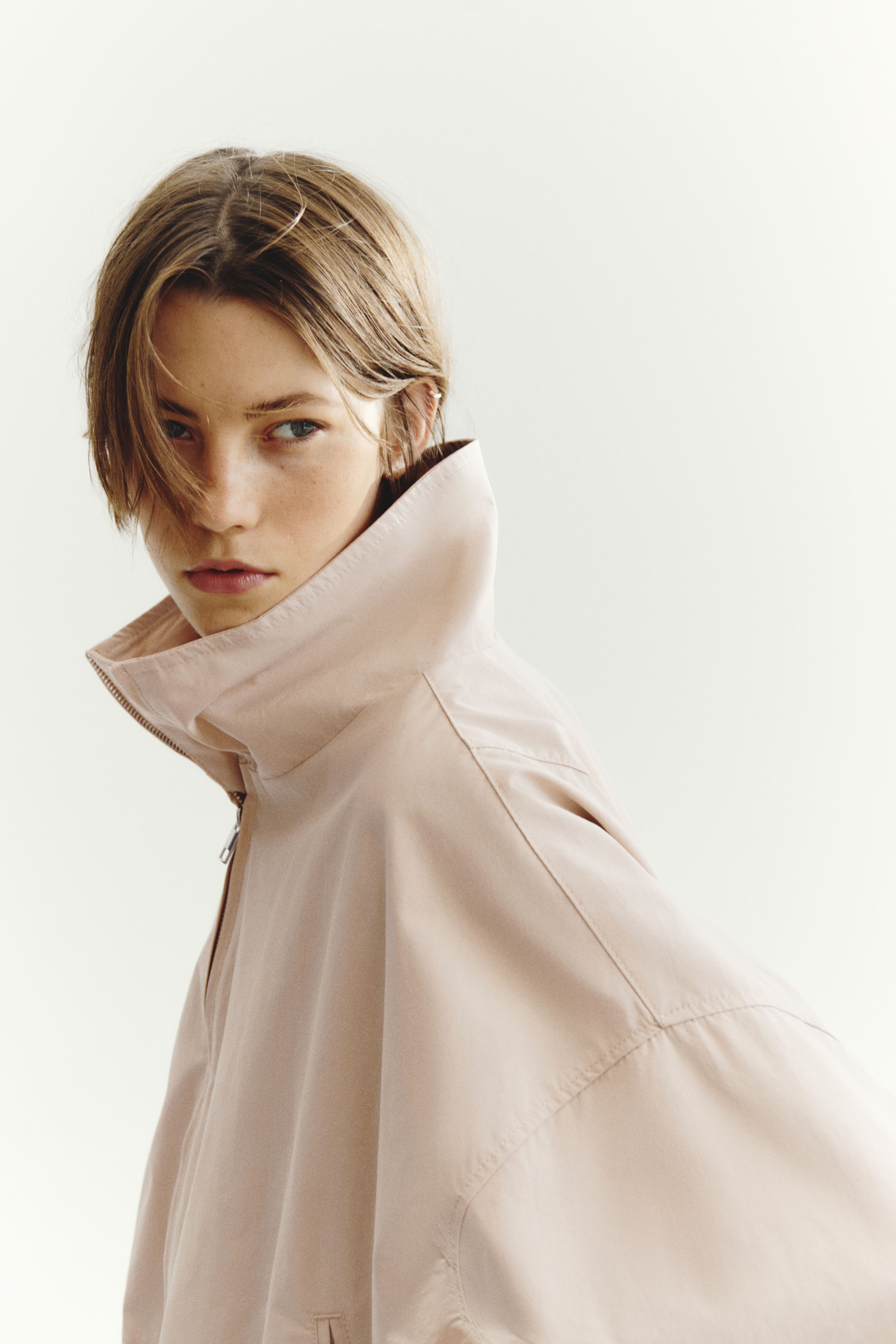Oversized Bubble-Hem Jacket