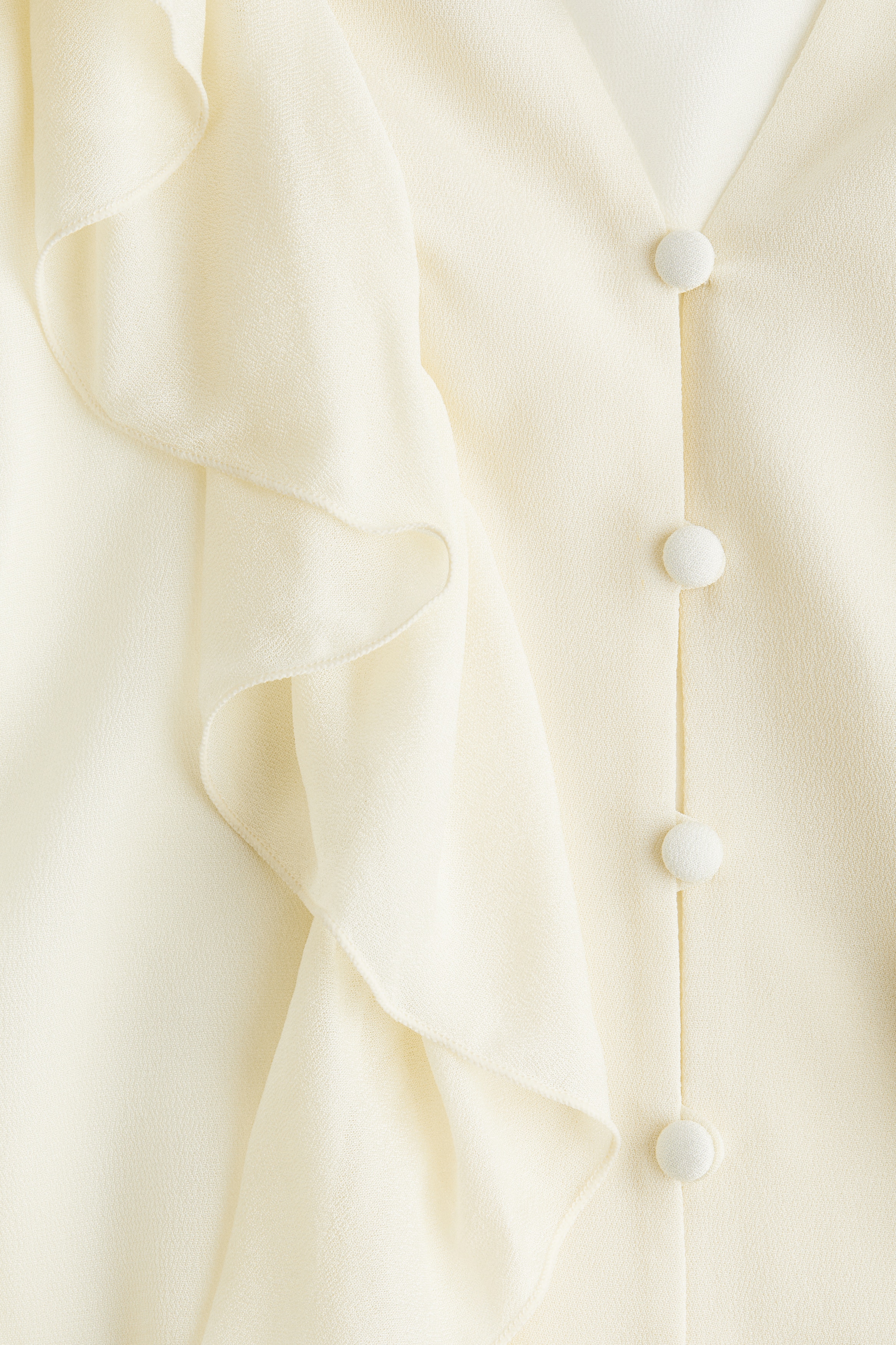 Frill-trimmed blouse