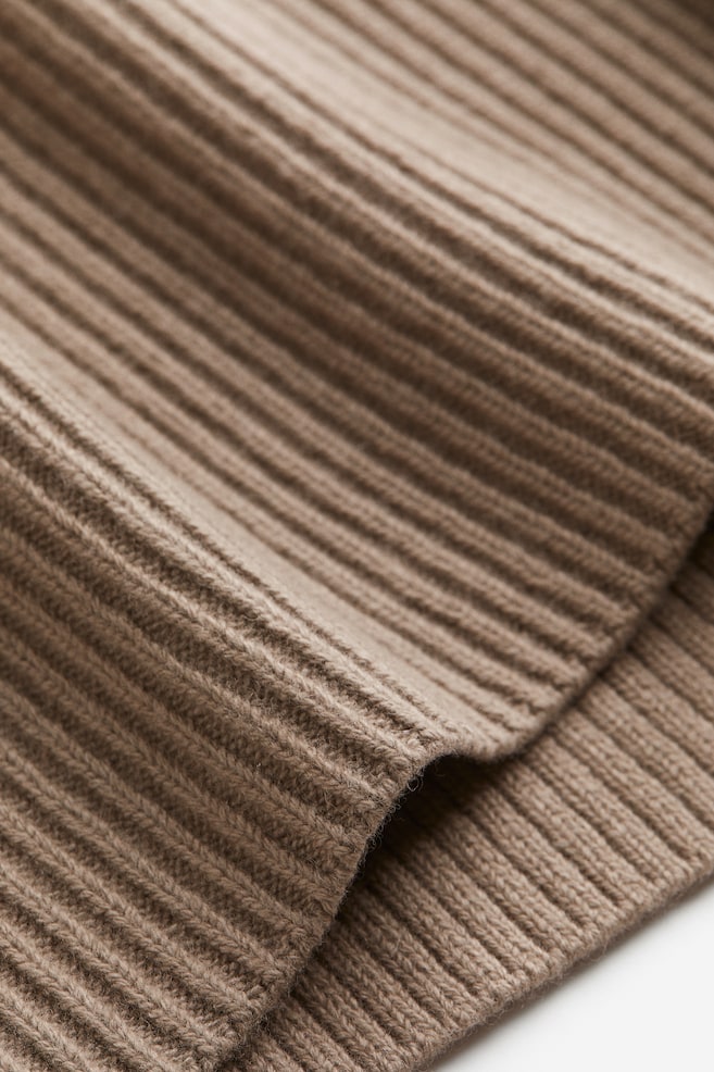 Cashmere-blend polo-neck jumper - Dark beige - 6