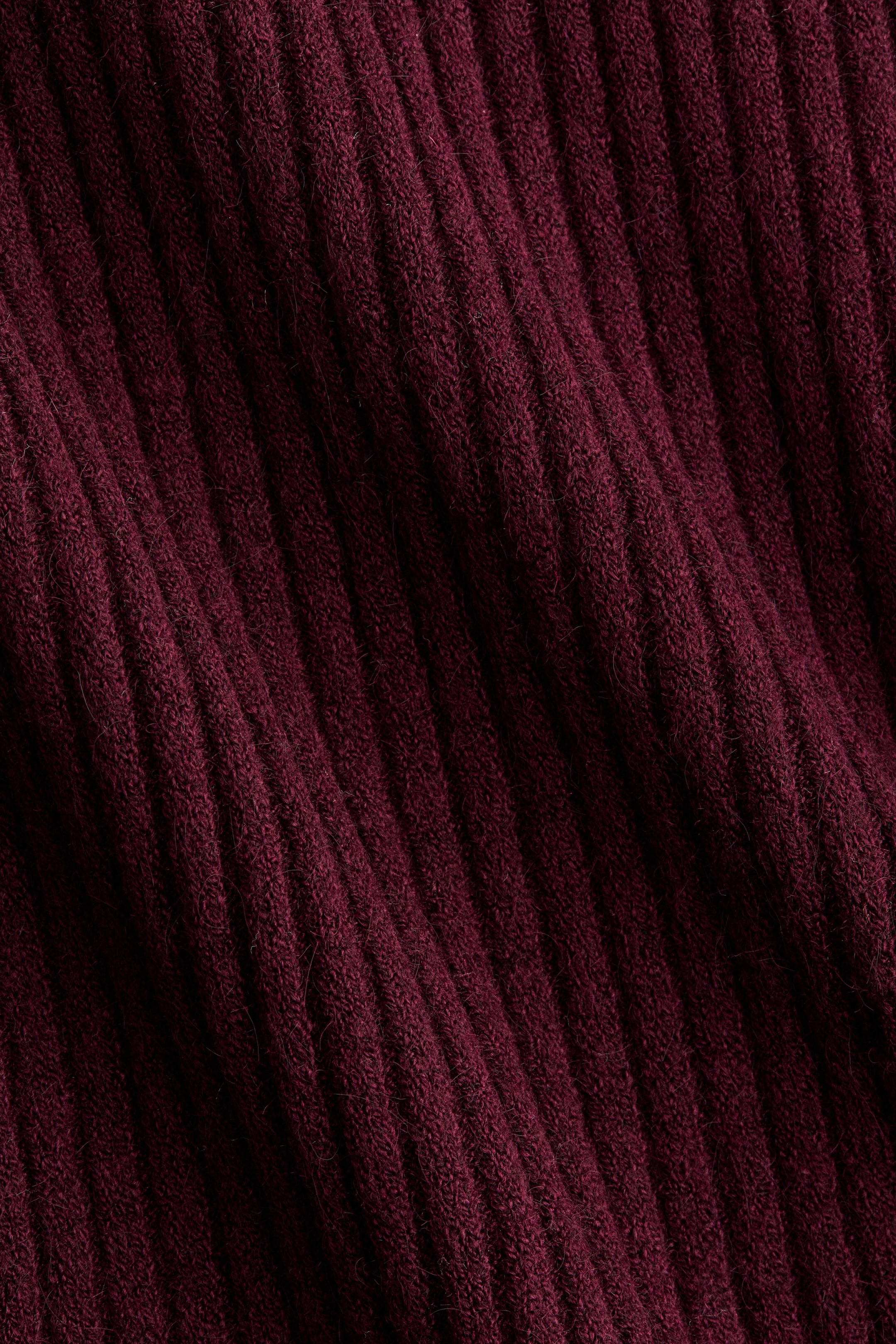 Näytä suurempi kuva: Ribbineulemekko - Viininpunainen - NAISET | H&M FI 2