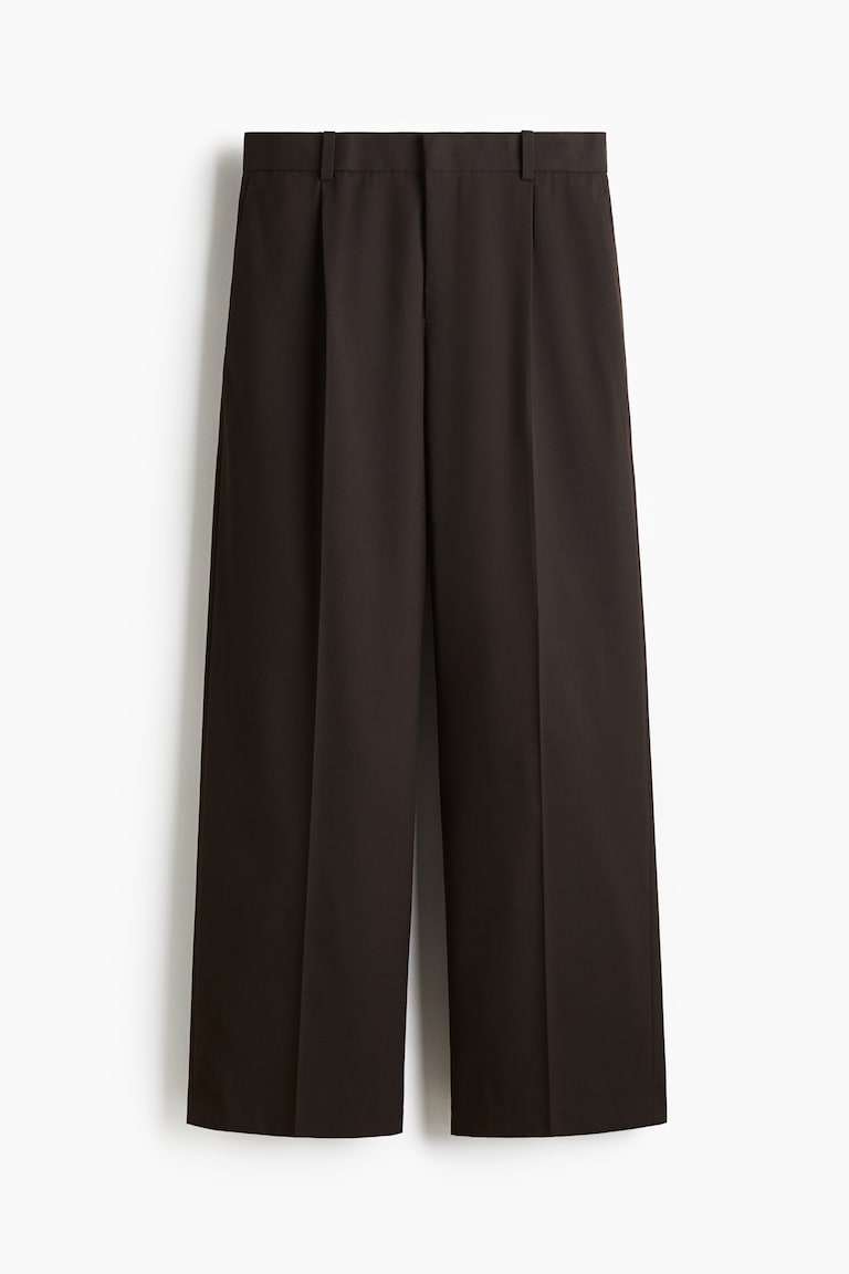 loose fit dress pants HJINGSUN Mens Wide Leg Pleat Front Long Pants High Waisted Button Zipper Fly Suit Trousers Business Work Clothes Dress Pants for Men Relaxed Fit(A01-Black,Small) at Amazon Men's Clothing store Size Waist Hip Bottom Length 29 29.9 38.2 40.9 30 29.9 38.2 40.9 31 31.5 39.4 40.9 32 33.1 40.6 42.1 33 34.6 41.7 42.1 34 35.4 42.9 42.1 35 36.3 44.1 42.1 36 37.8 45.3 42.1 38 39.4 46.5 42.1 40 40.2 47.6 42.1 Men's Dark brown Loose-Fit Tailored