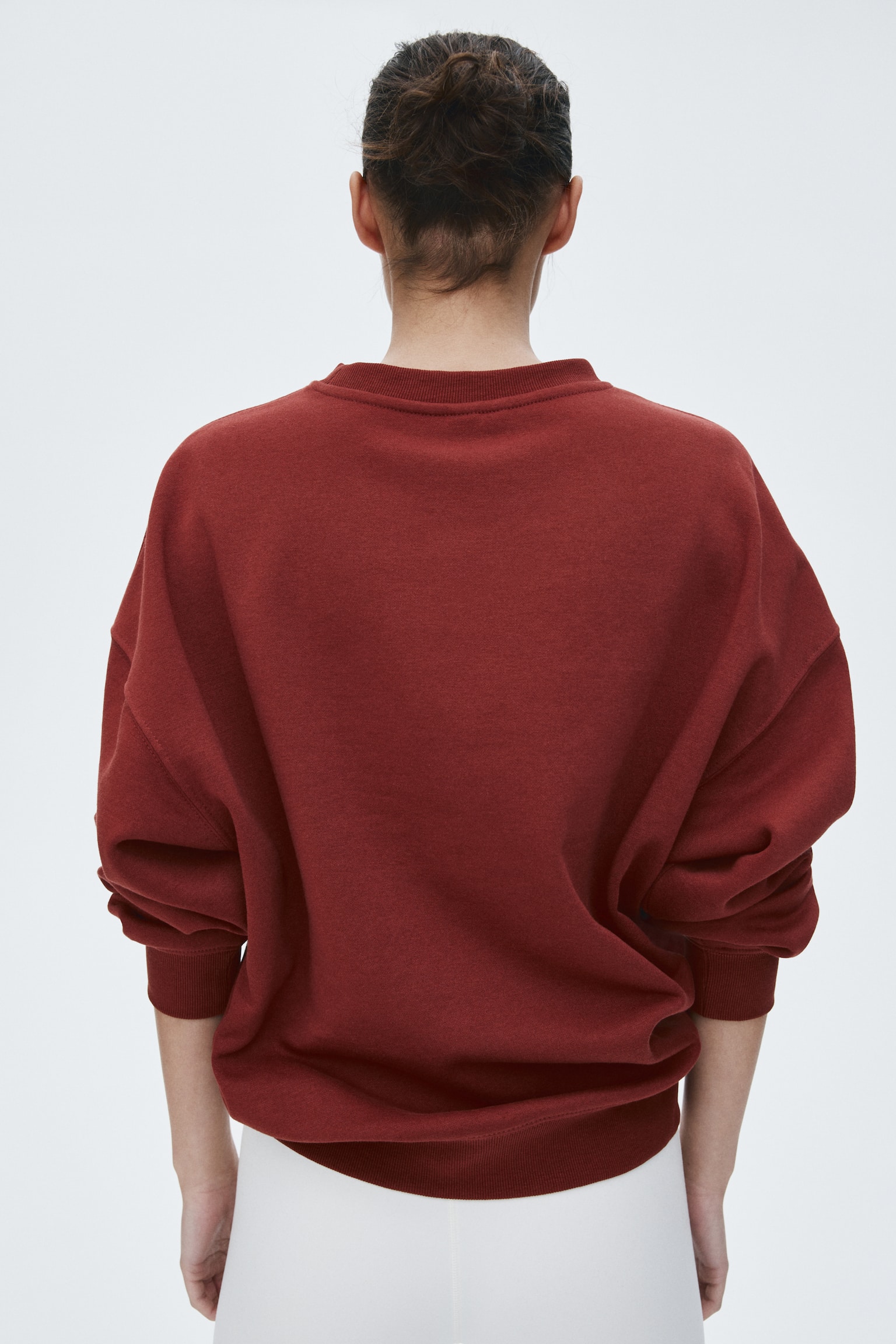 Oversized sweatshirt - Dark red/Light turquoise/Light grey marl/Light beige/Black - 5