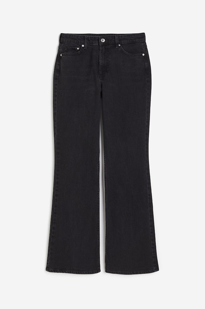 Curvy Fit Bootcut High Jeans - Nero/Nero - 1