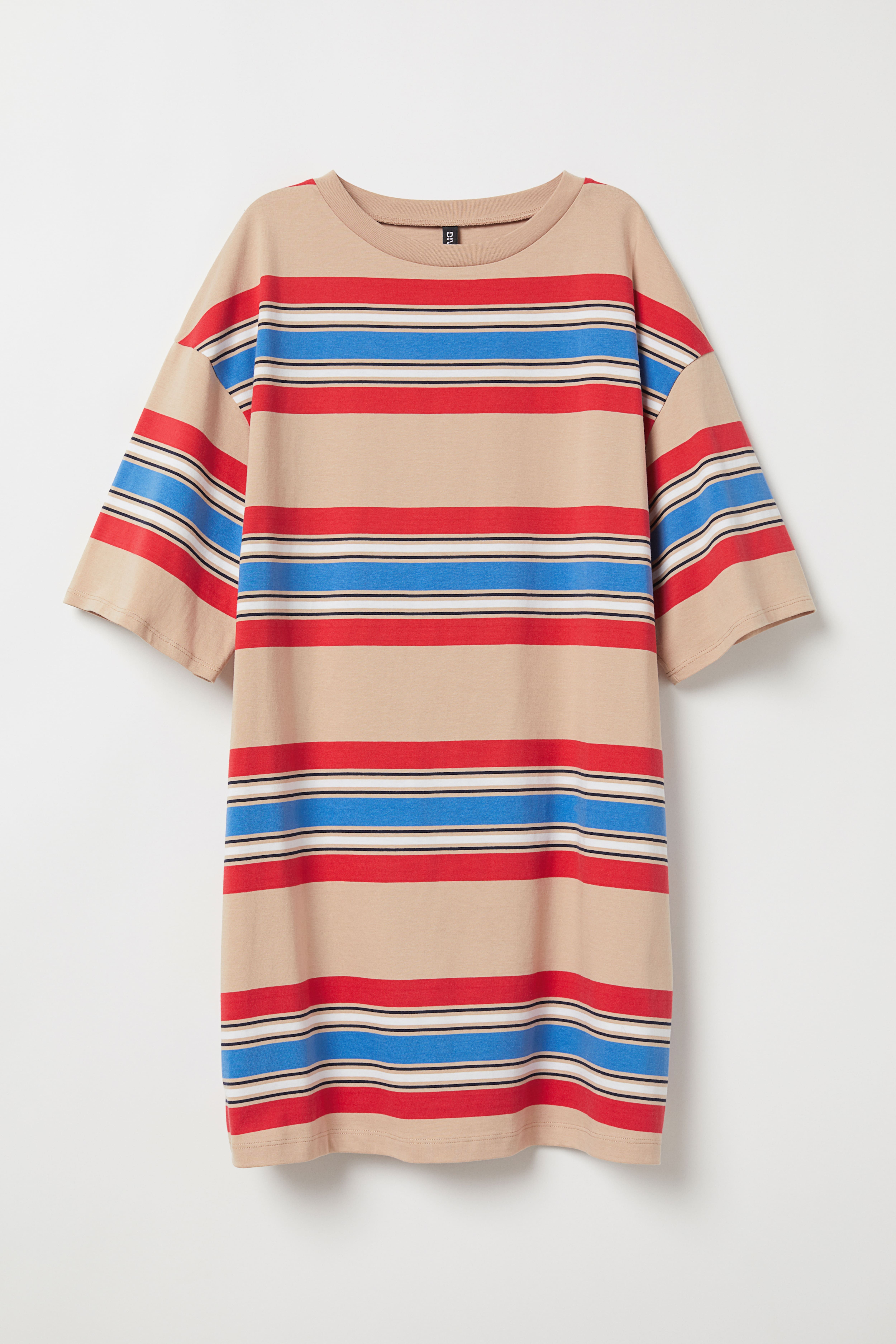 Striped t shirt dress h&m online