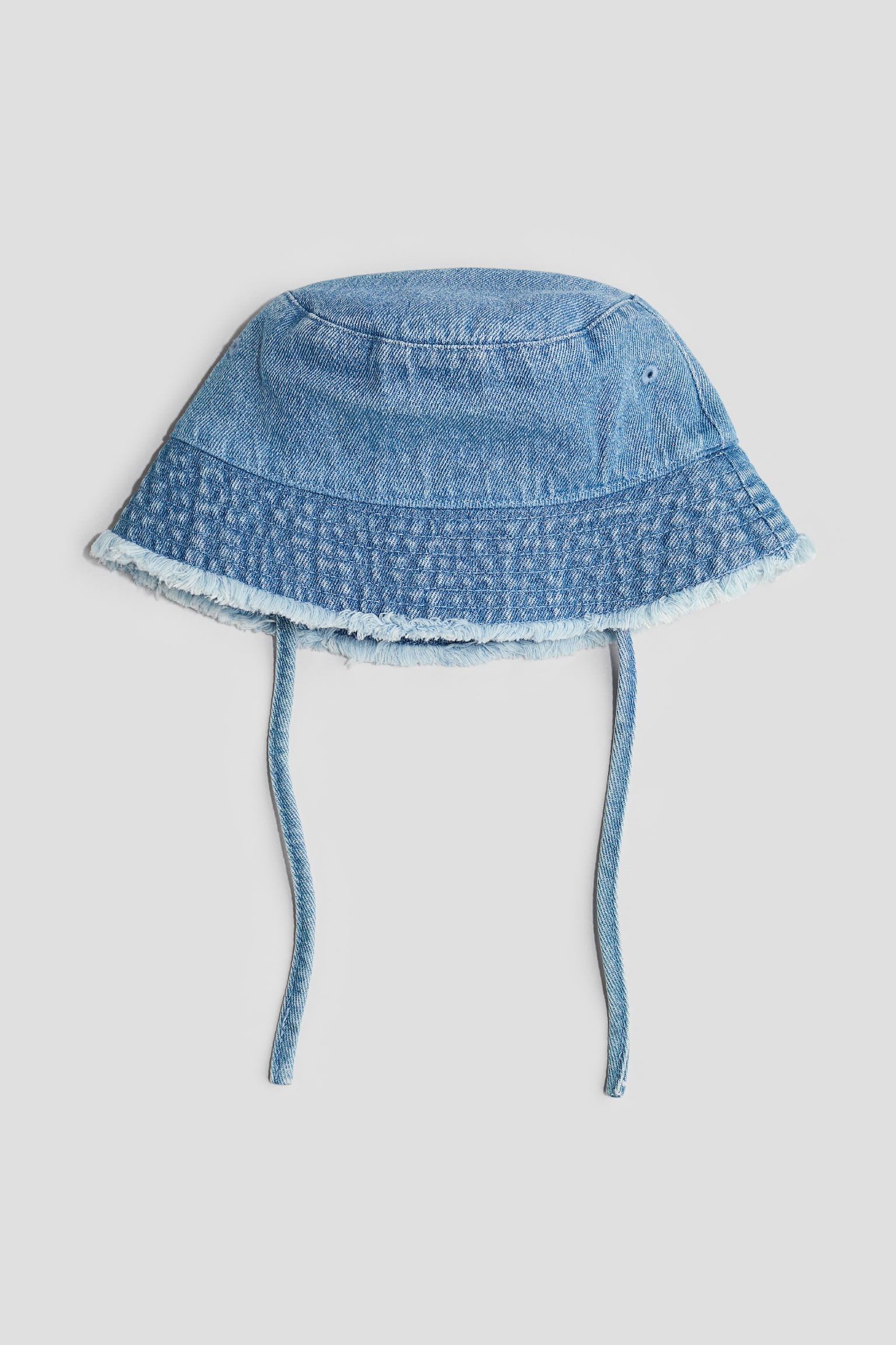 Sun hat - Denim blue/Light blue/White striped - 1