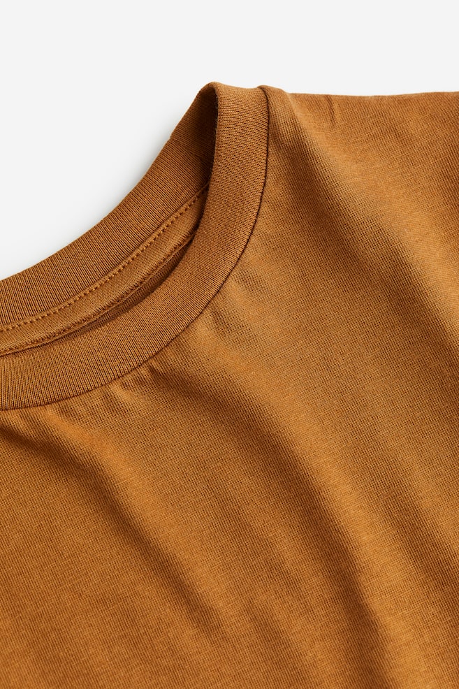 Long-sleeved T-shirt - Brown/Black/White/Light grey marl/dc/dc - 4