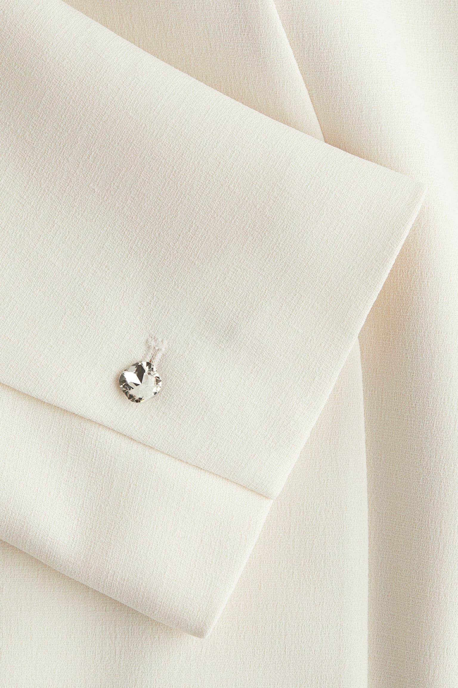 Collarless blazer - White - 7