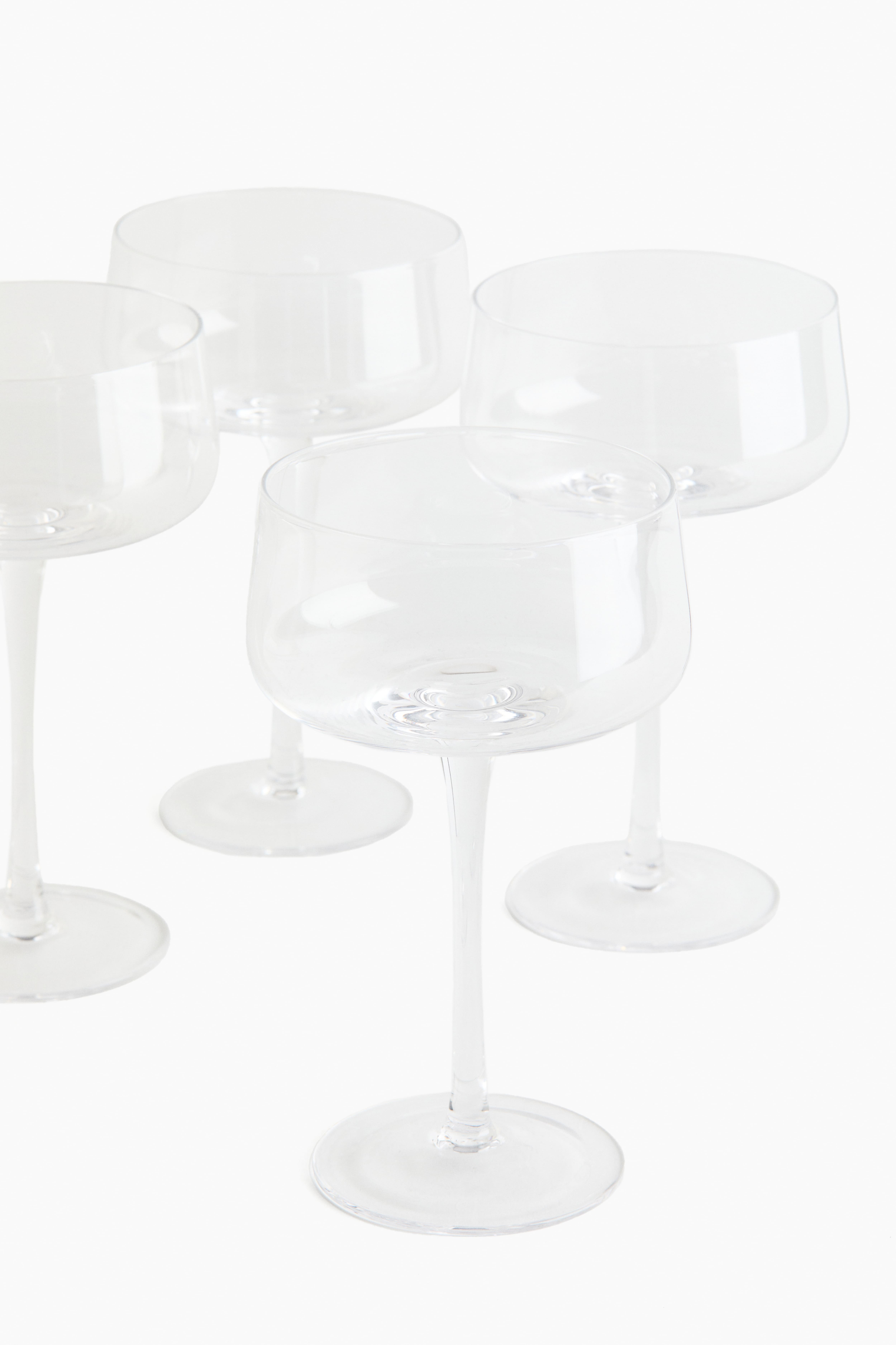 4-Pack Tall Coupe Glasses