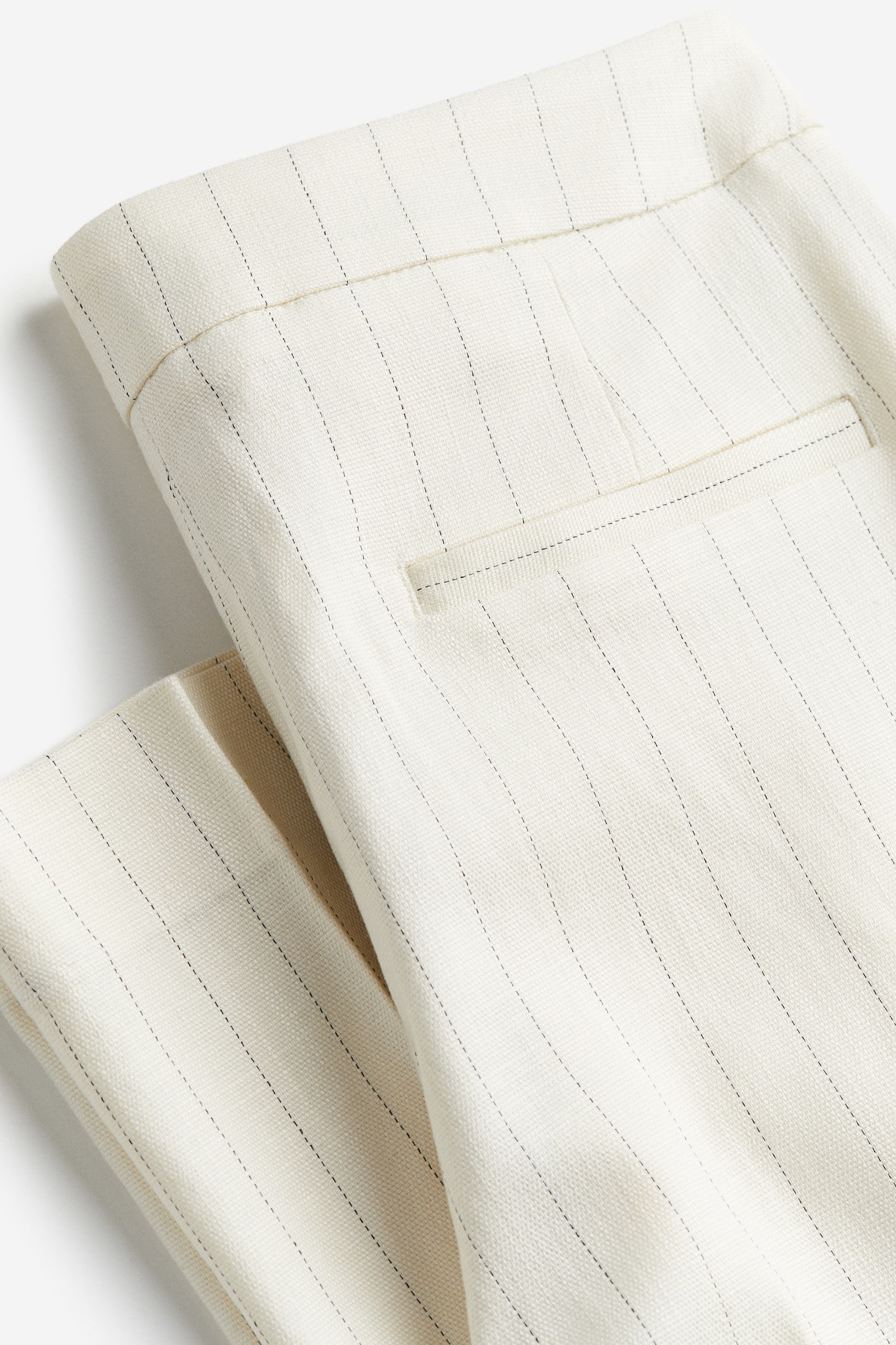 Slim trousers - Cream/Pinstriped/Beige/Black - 4