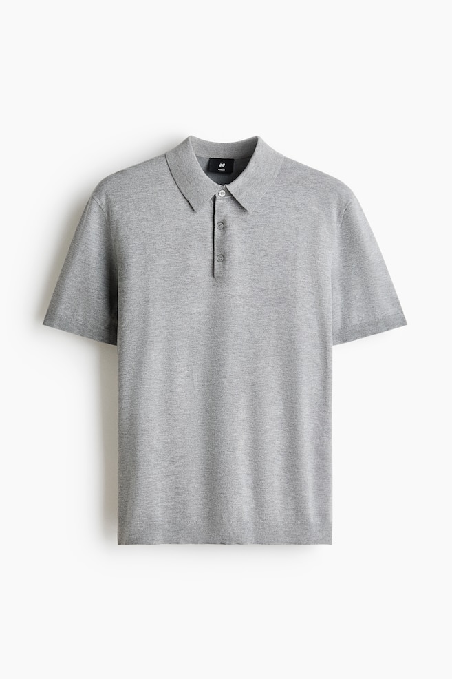Regular Fit Polo shirt - Grey marl/Dark blue/Striped/Light dusty blue/Dark brown/Cream - 1