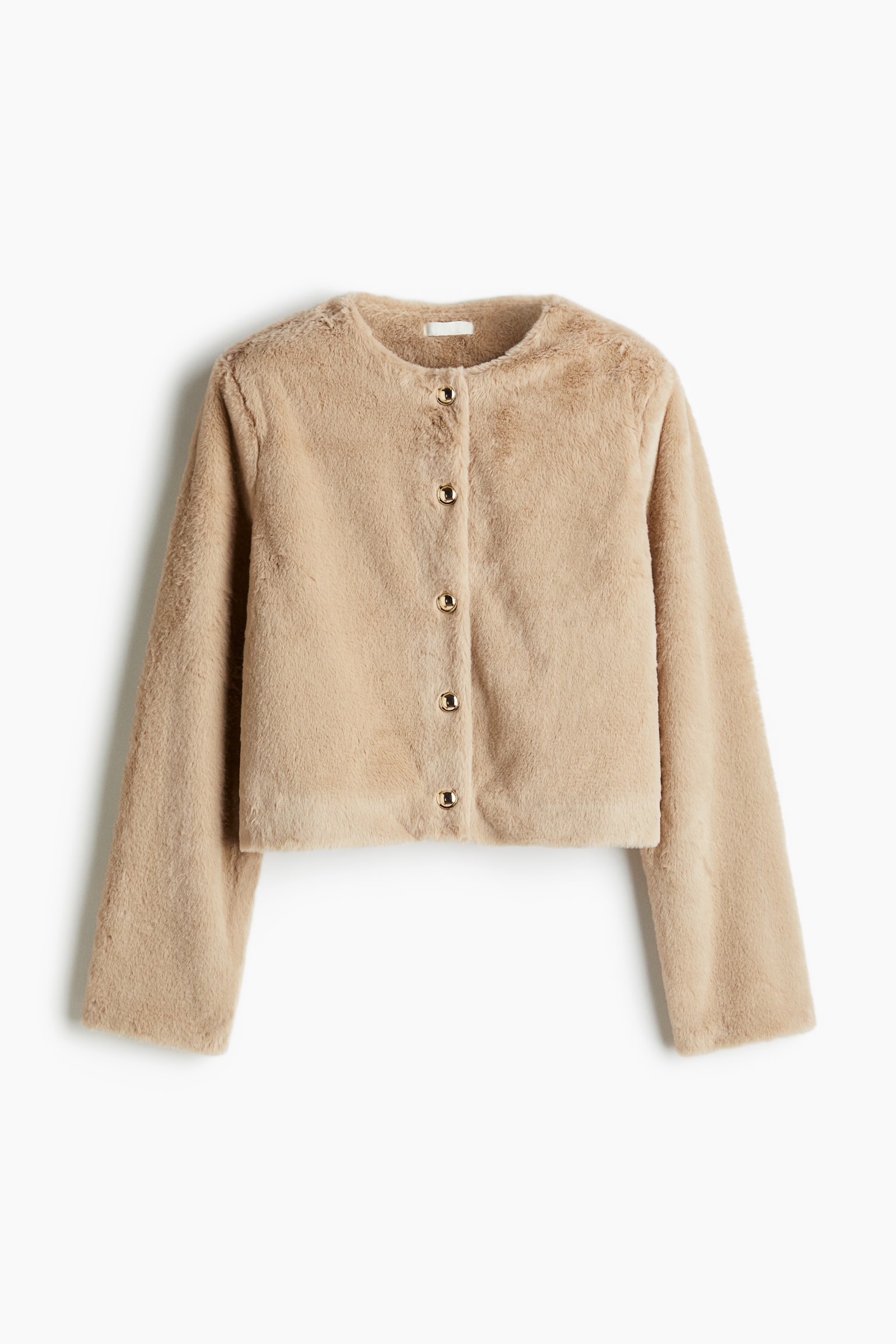 Teddy cardigan - Beige/Cream/Black - 2