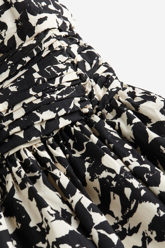 Patterned bandeau dress - Black/Patterned - 5