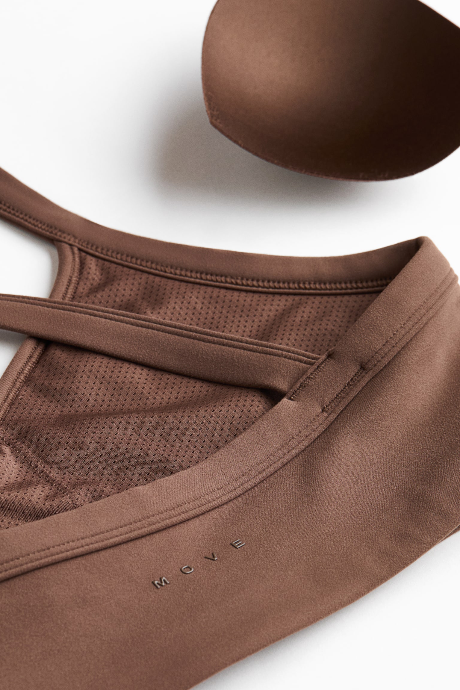 Спортивное бра SoftMove™, средняя поддержка — H&M, цвет: Мокко — фото 6