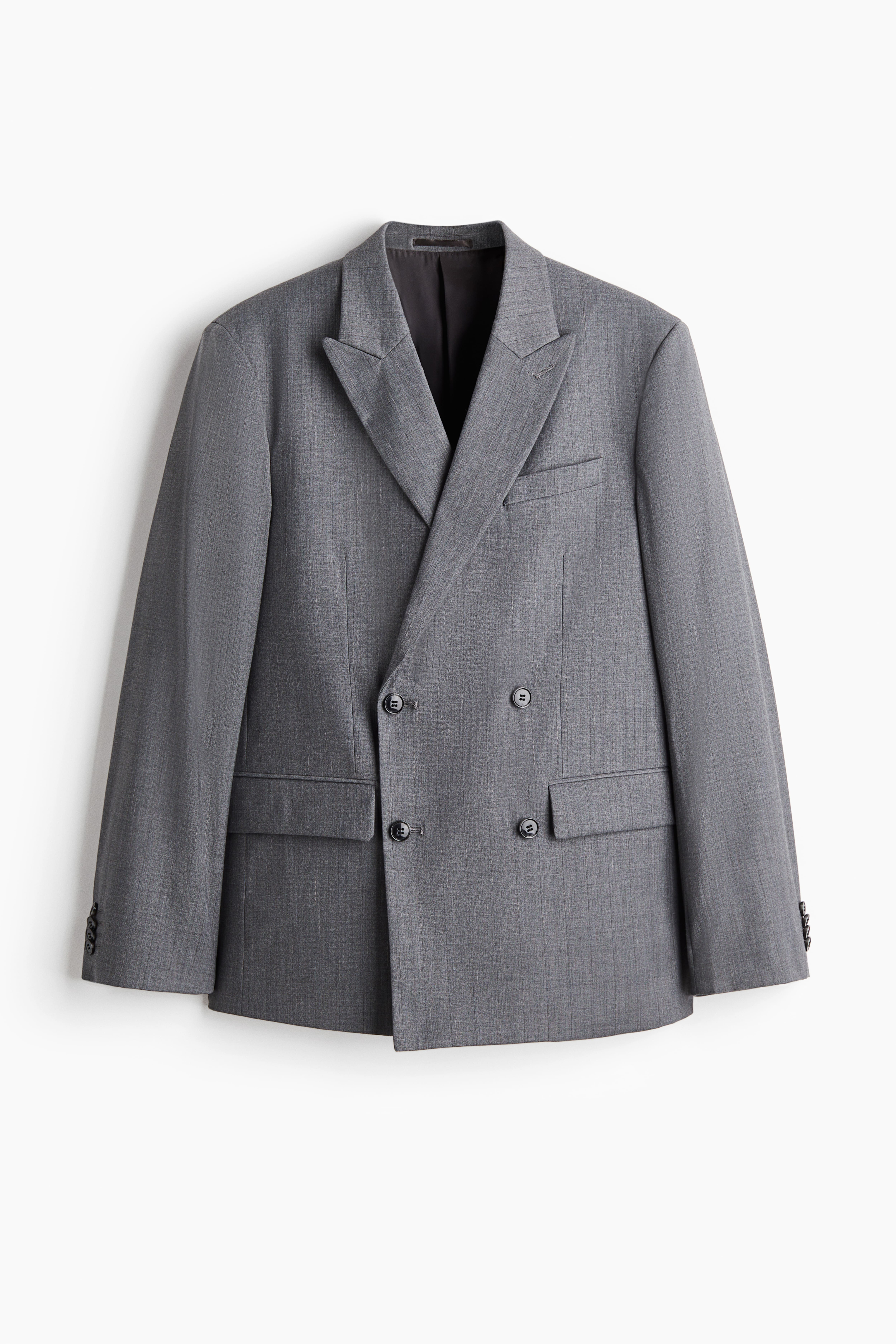 Relaxed-Fit Double-Breasted Jacket