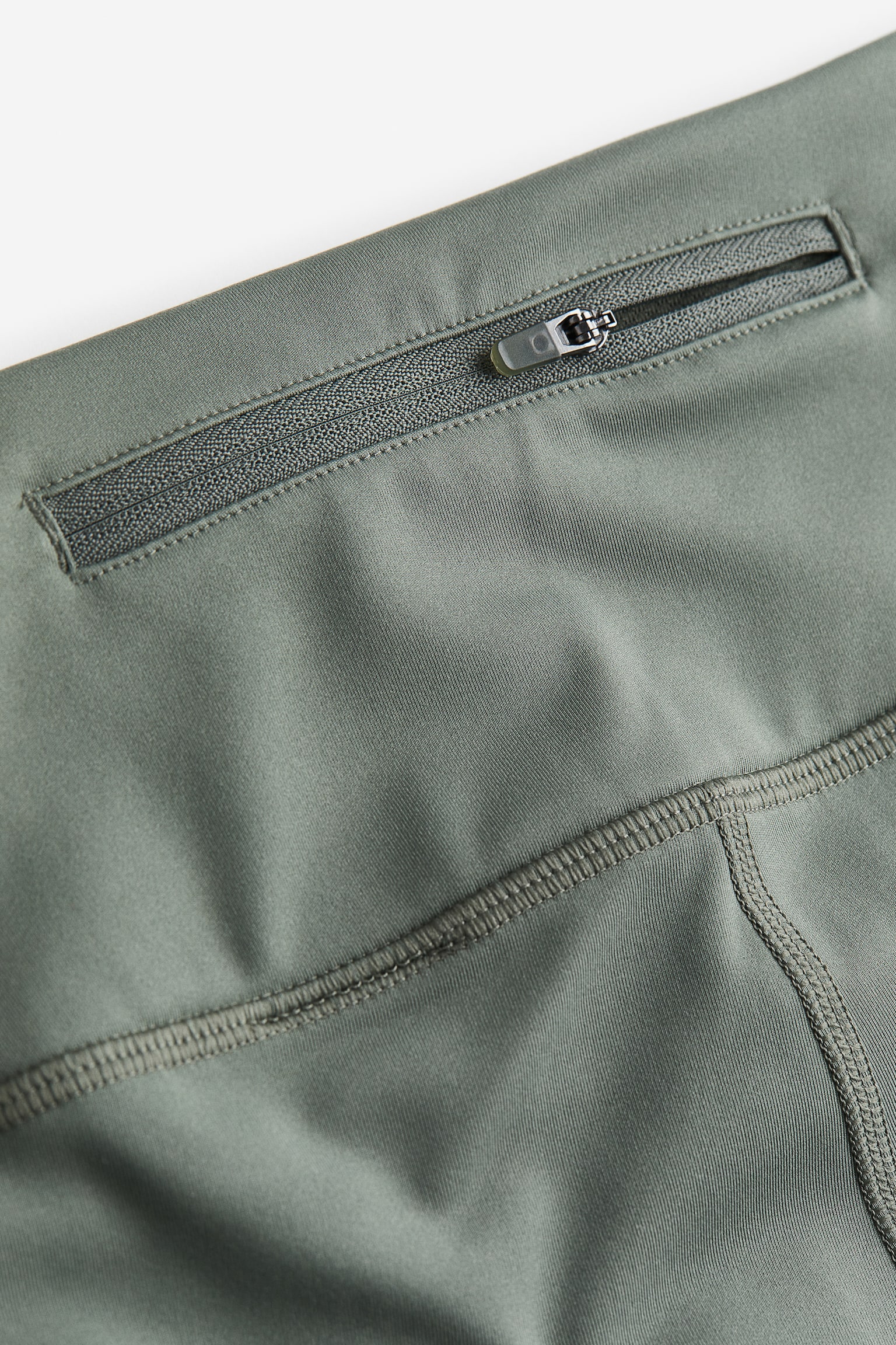 Warm Running Leggings In DryMove™ - Sage green/Black - 3