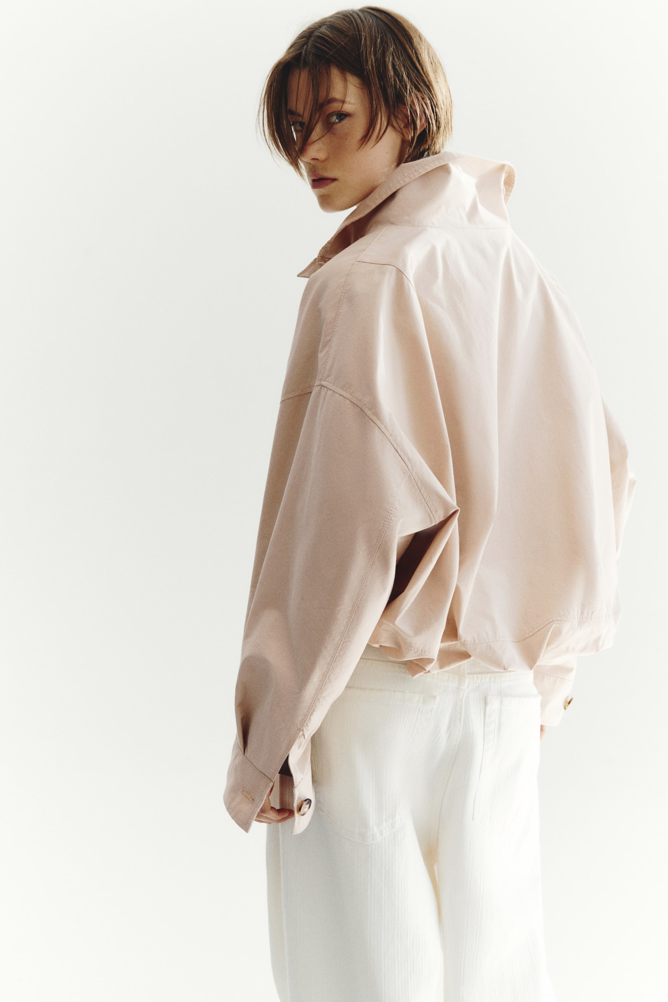 Oversized Bubble-Hem Jacket