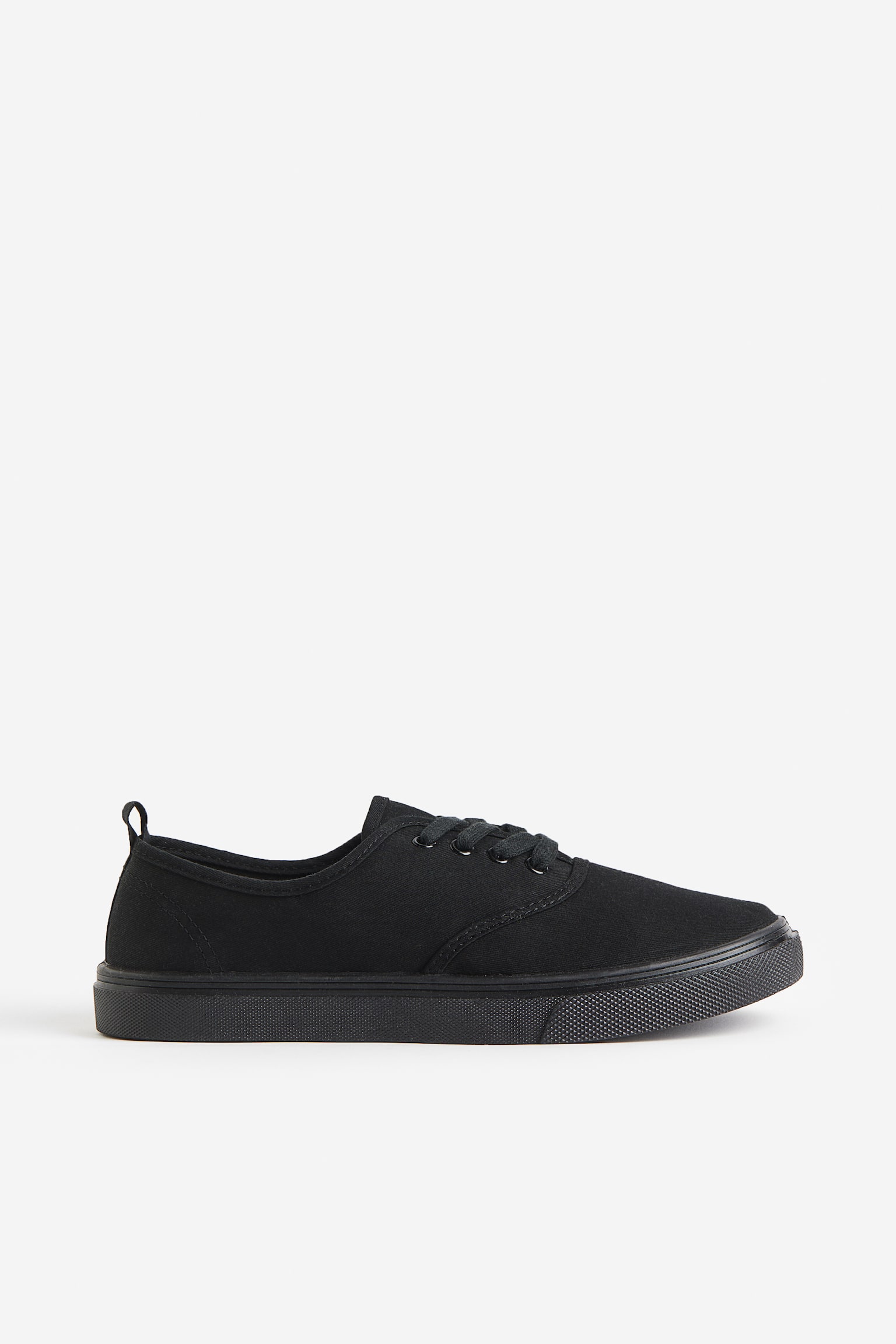 Canvas Sneakers - Black - 1