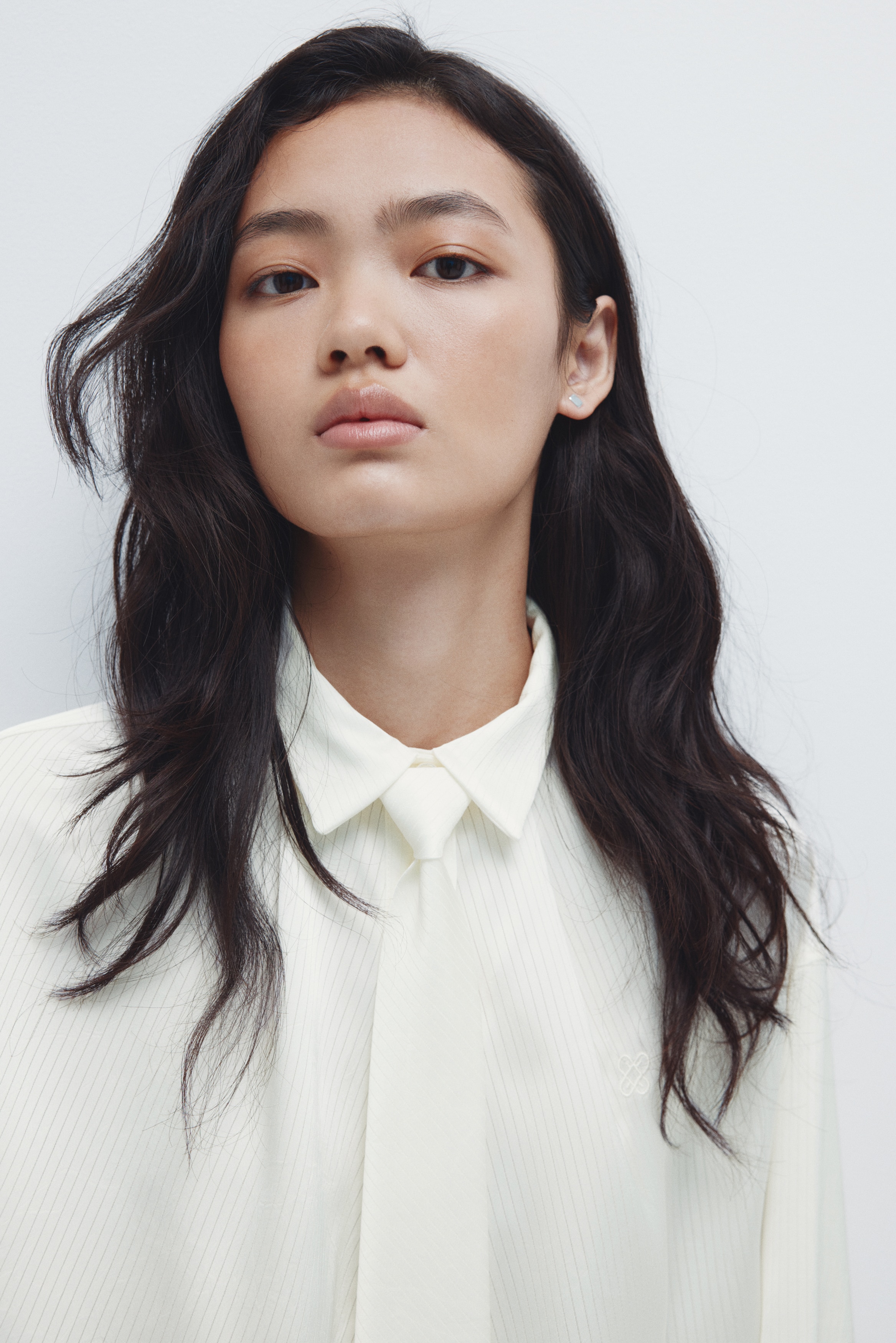 Tie-detail shirt
