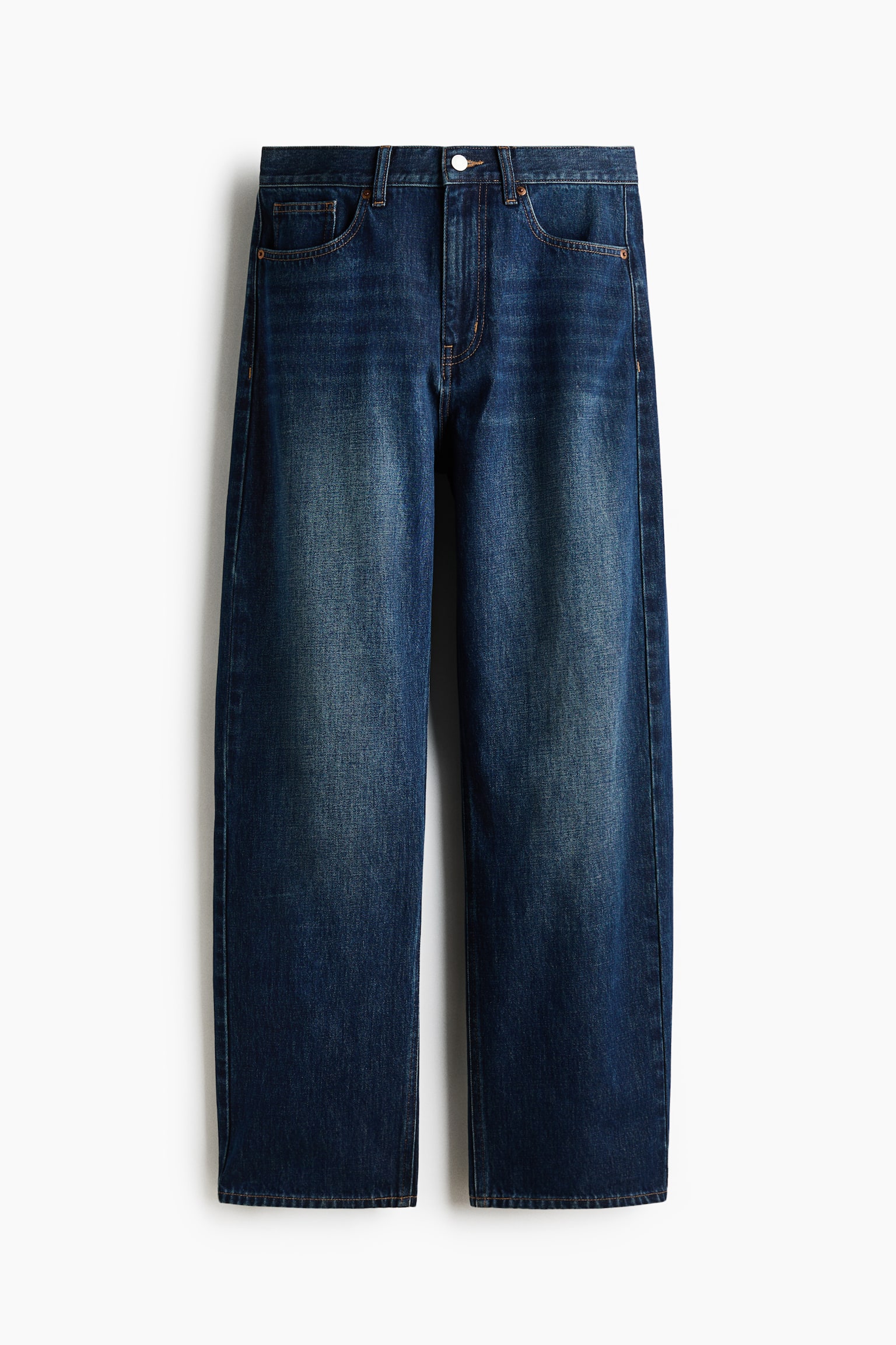 Barrel Regular Waist Jeans - Dark denim blue/Bleu denim clair - 2