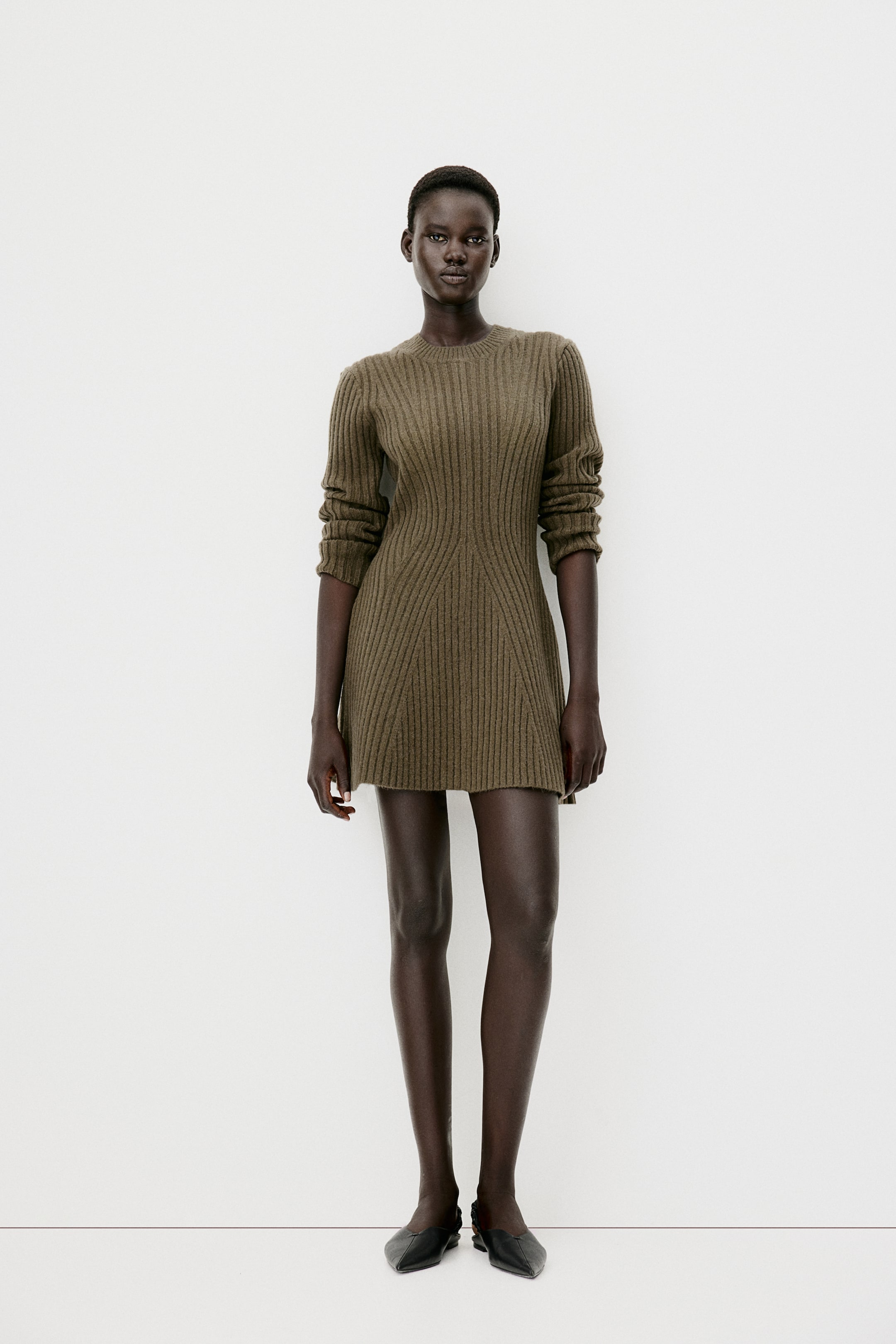 Rib-knit Dress