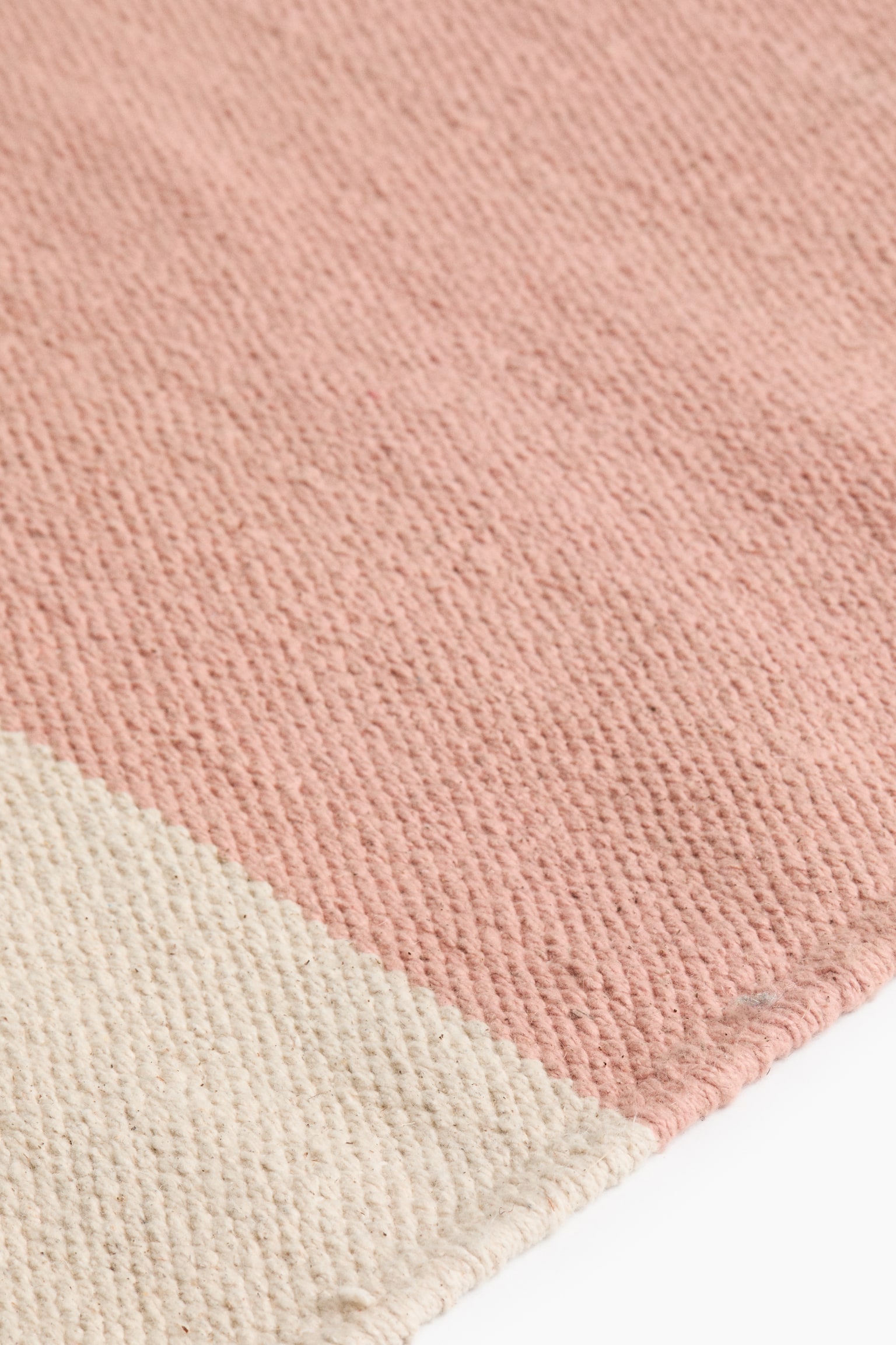 Бавовняний килим у клітинку - Приглушений рожевий/клітинка/Коричневий/клітинка - 3