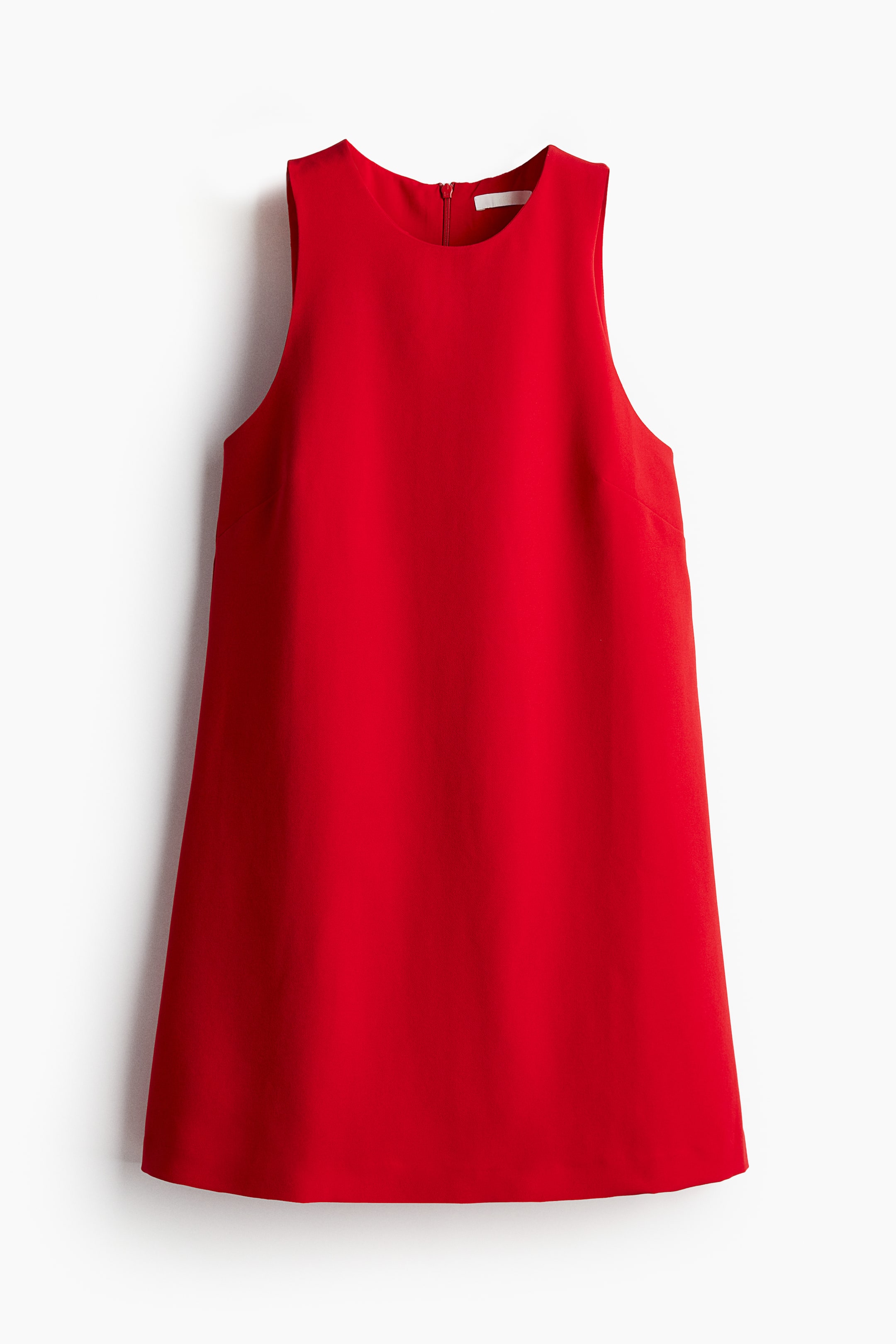 A-line mini dress - Round neck - Sleeveless - Red - Ladies | H&M GB