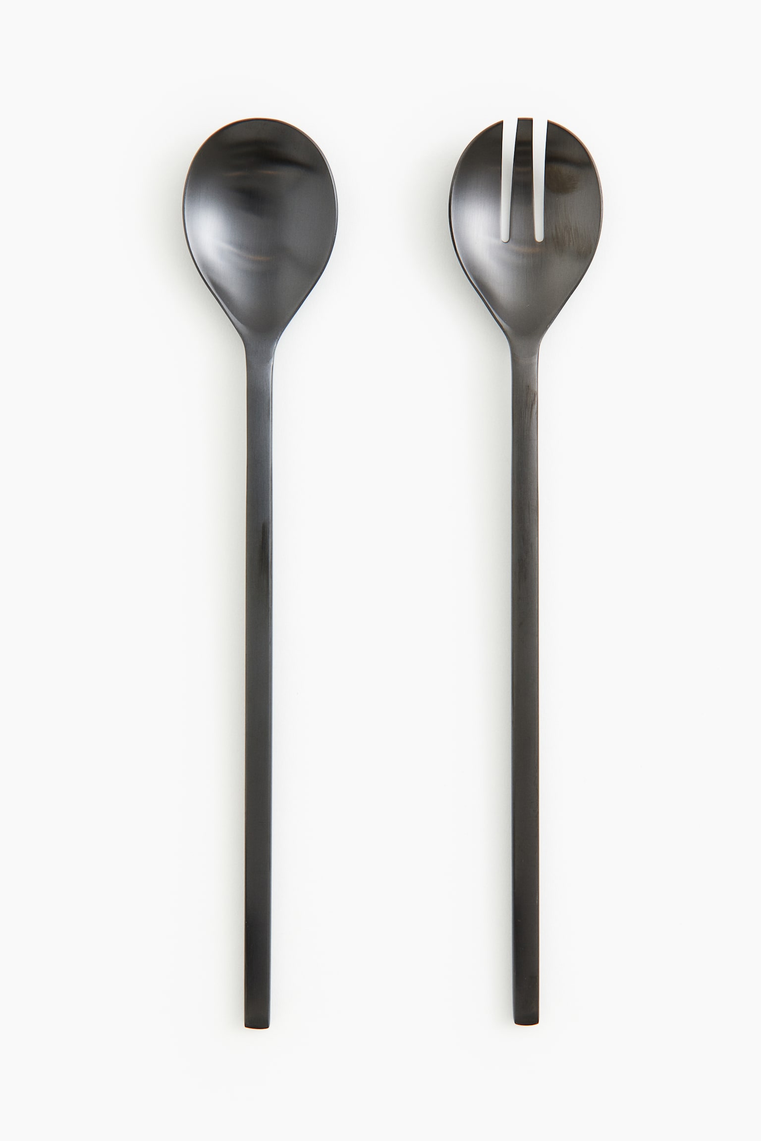 Metal salad servers - Black - 2