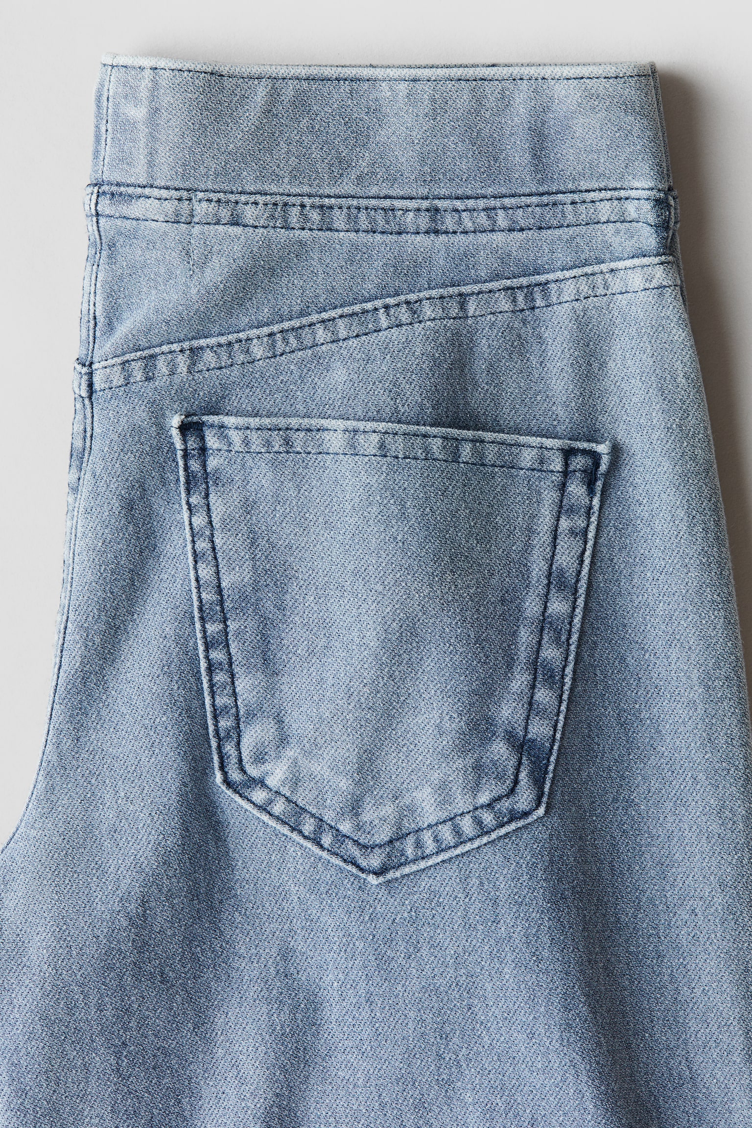 Wide trousers - Light denim blue/Stars/Dark denim grey/Light blue/Hearts/Grey/Light denim blue/Butterflies/Light denim blue - 2