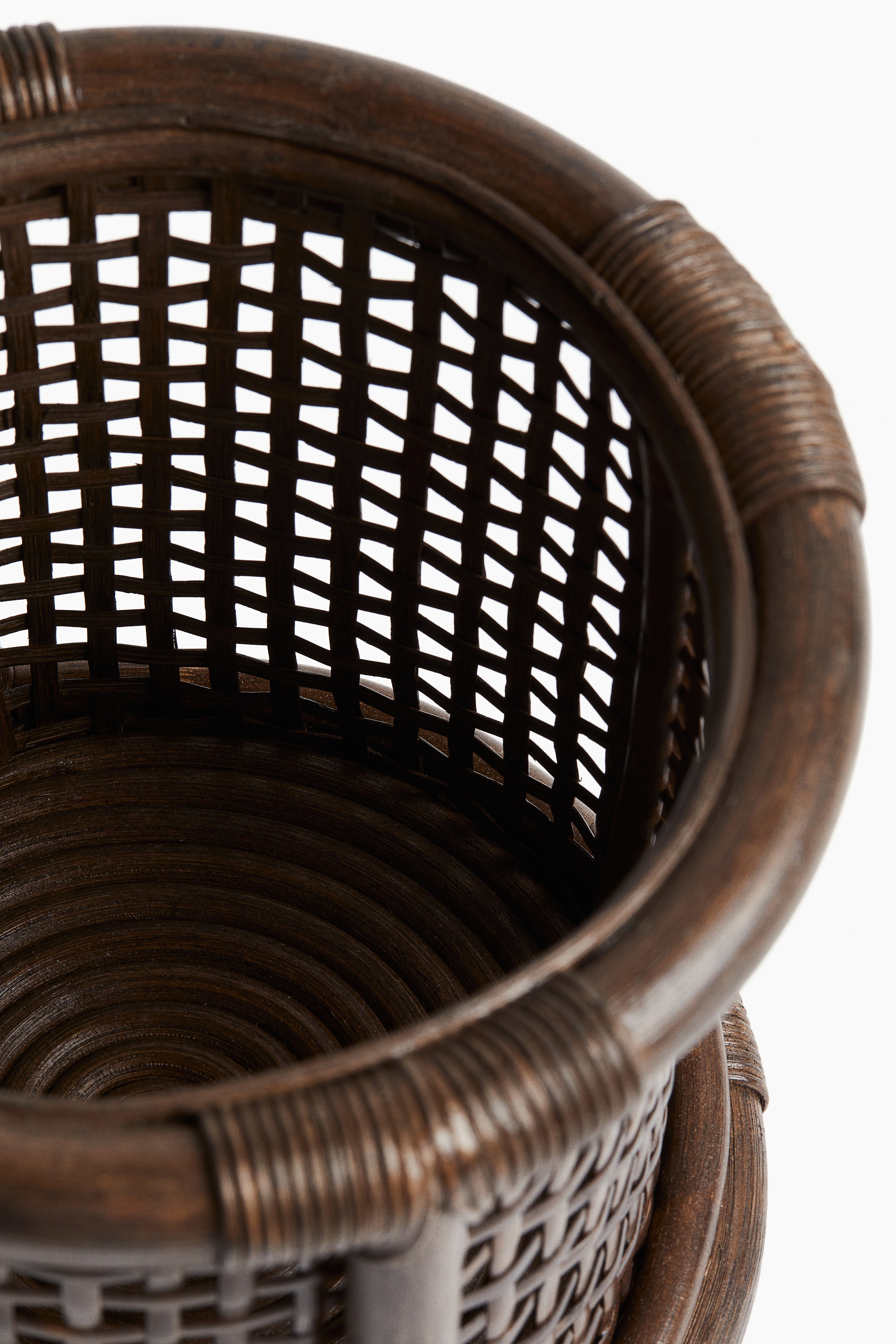 Large Rattan Plant Pot Holder - Thumbnail 5