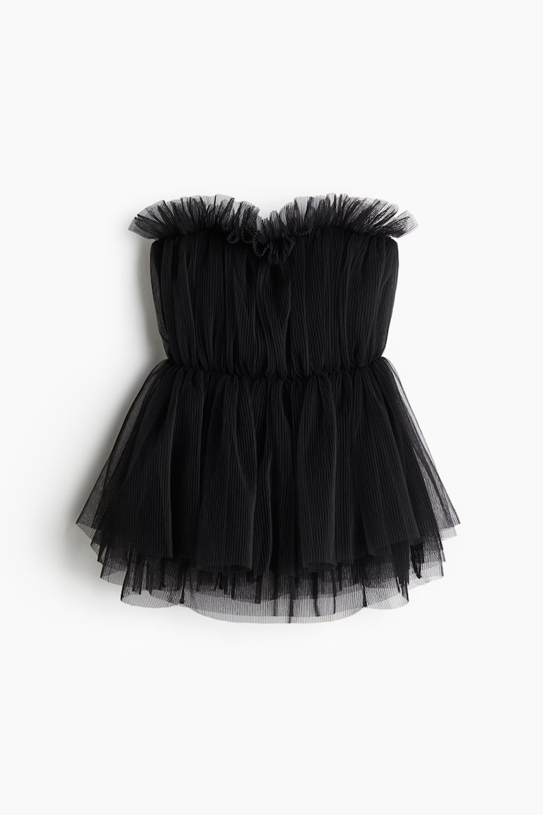 Bluza bando kroja od plisiranog tila
