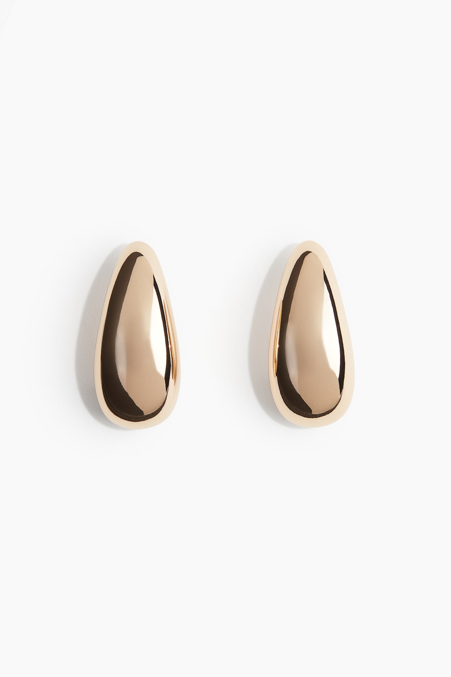 Dome earrings - Gold-coloured - 1