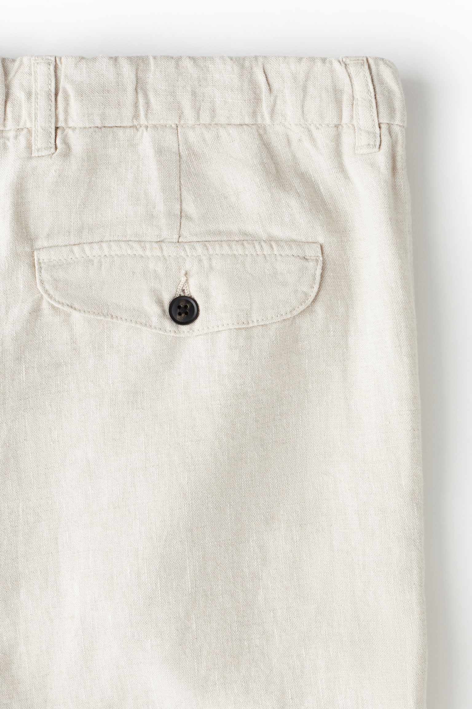 Regular Fit Linen shorts - White/Black/Navy blue - 7