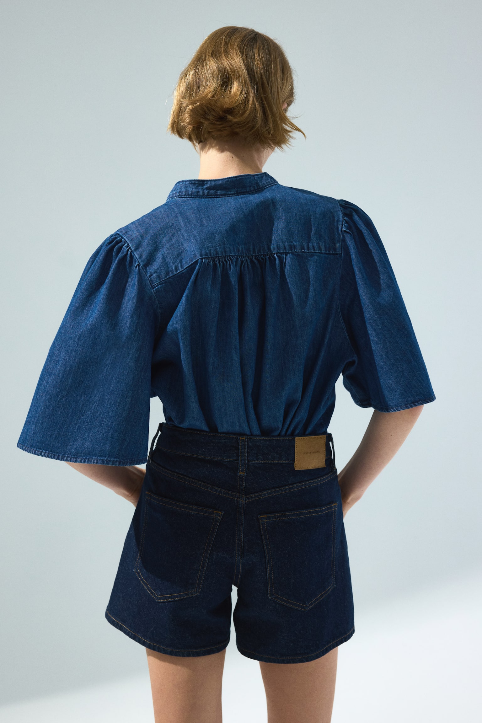 חולצת ג'ינס - כחול ג'ינס - 4