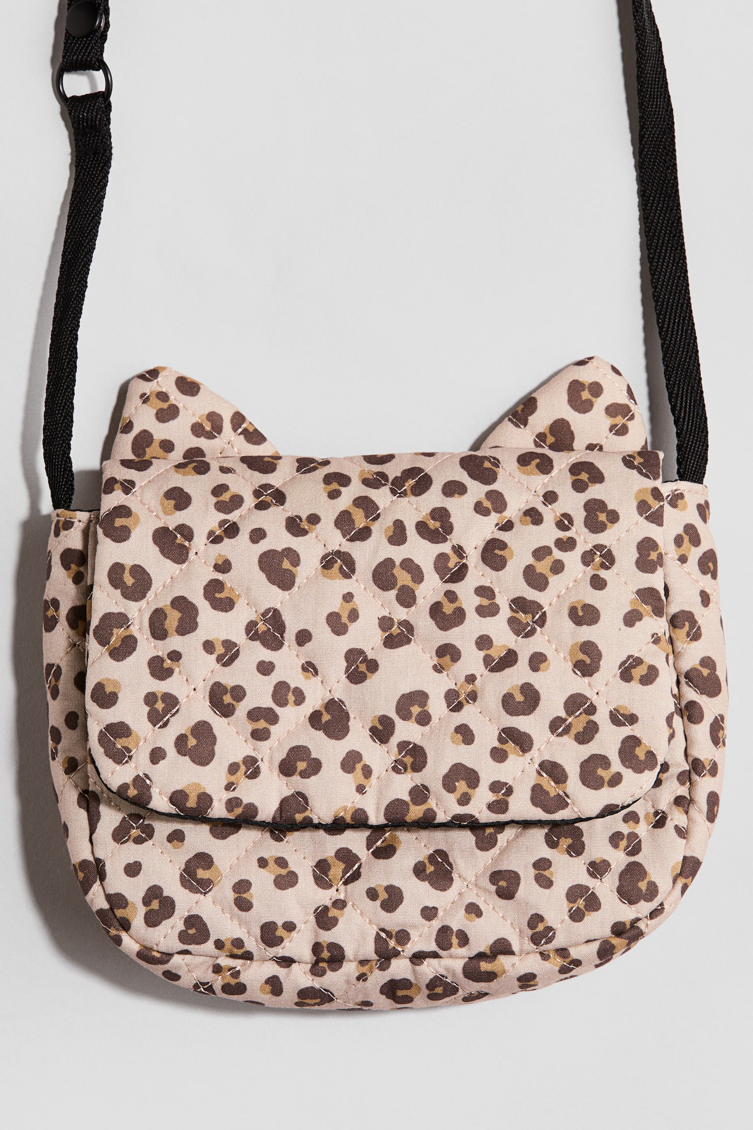 Quilted shoulder bag - Beige/Leopard print - 2