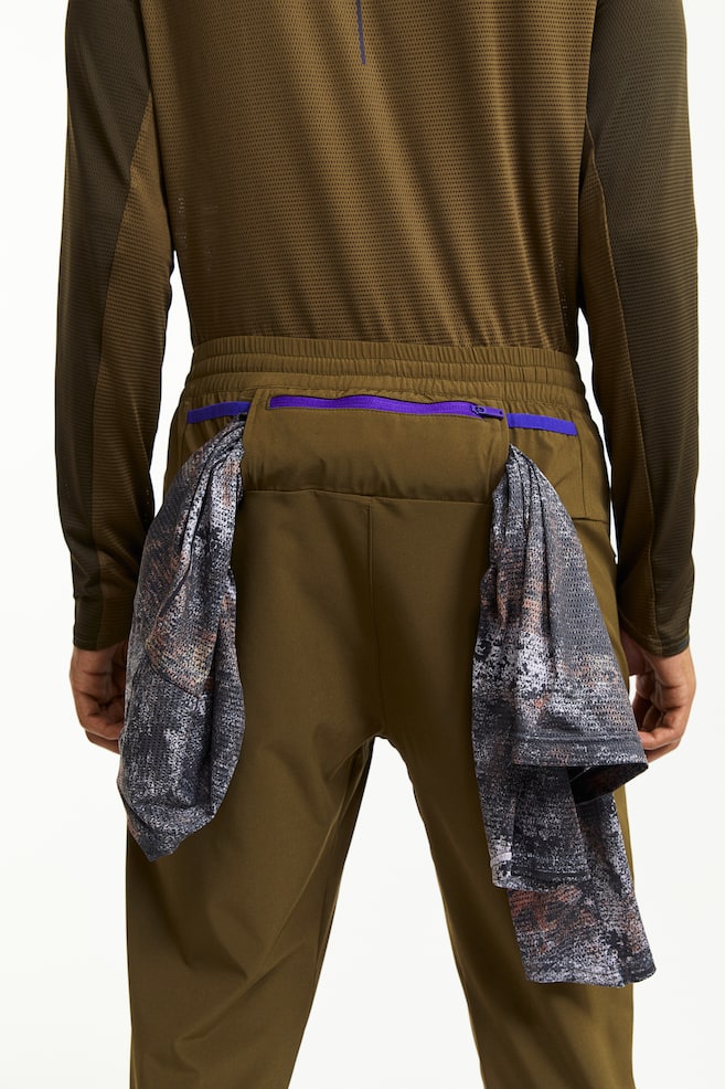 DryMove™ Running trousers - Dark khaki green - 5
