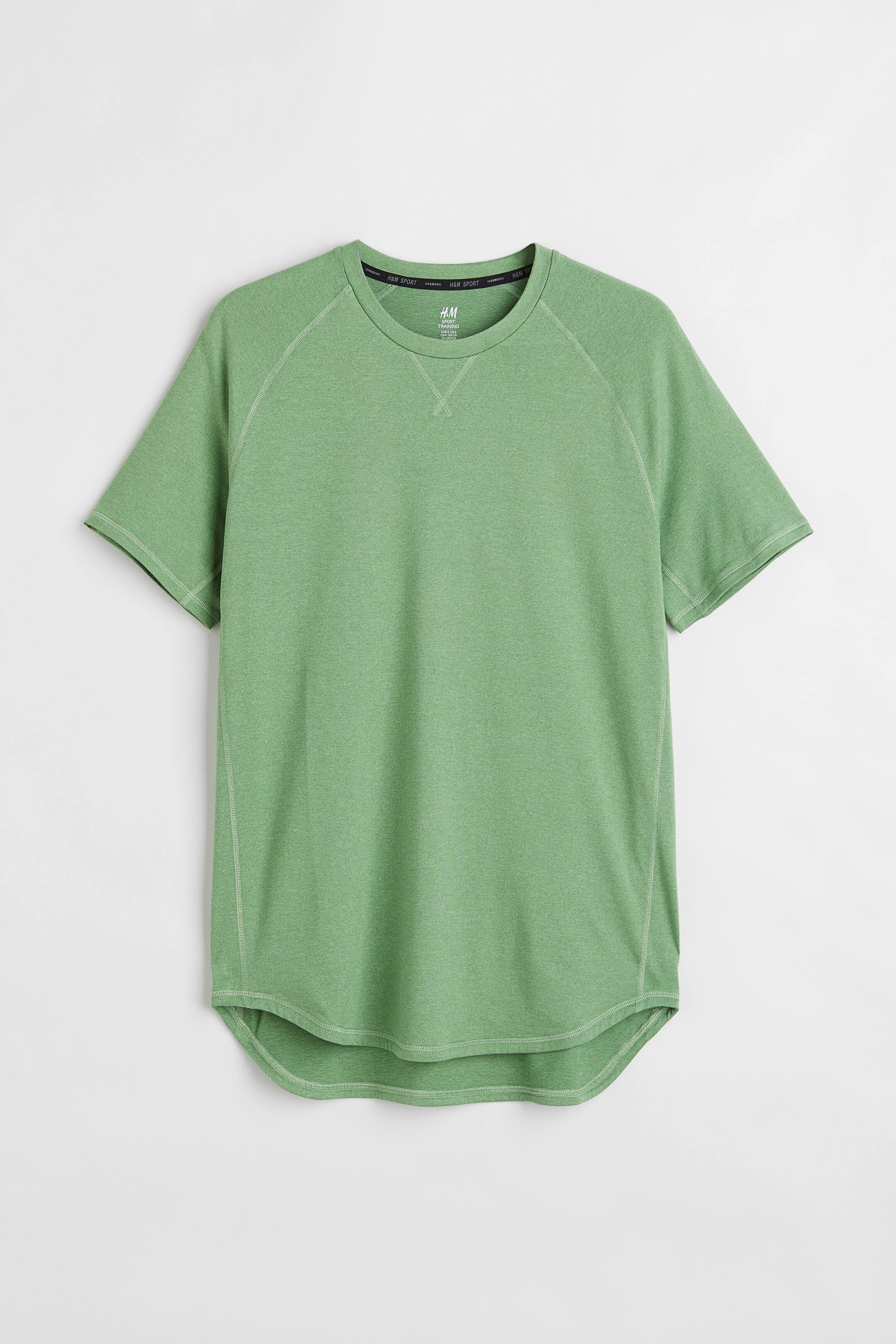 View larger image: Sports top in DryMove™ - Green marl - Men | H&M 1