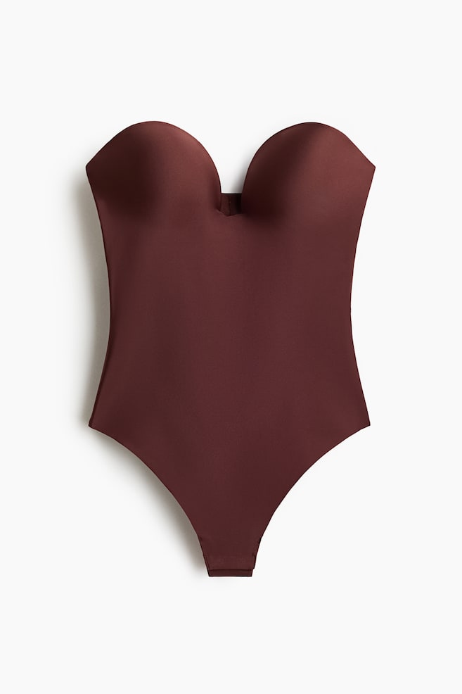 Seamless Light Shape Push-up body - Dark brown/Beige - 1