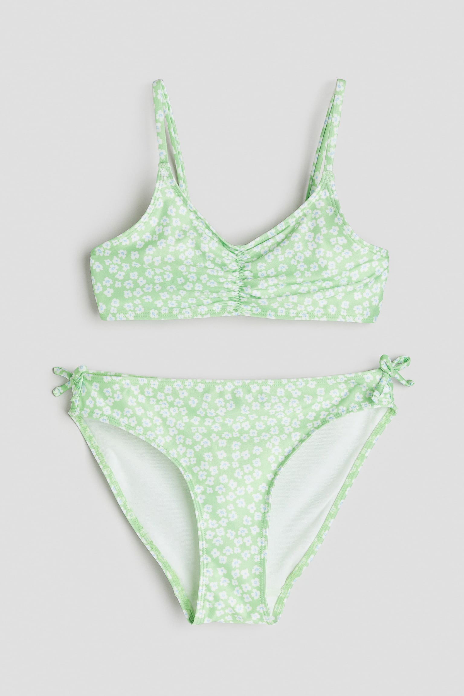 Bow Detail Bikini - Light green/Floral/Light yellow/Floral - 1