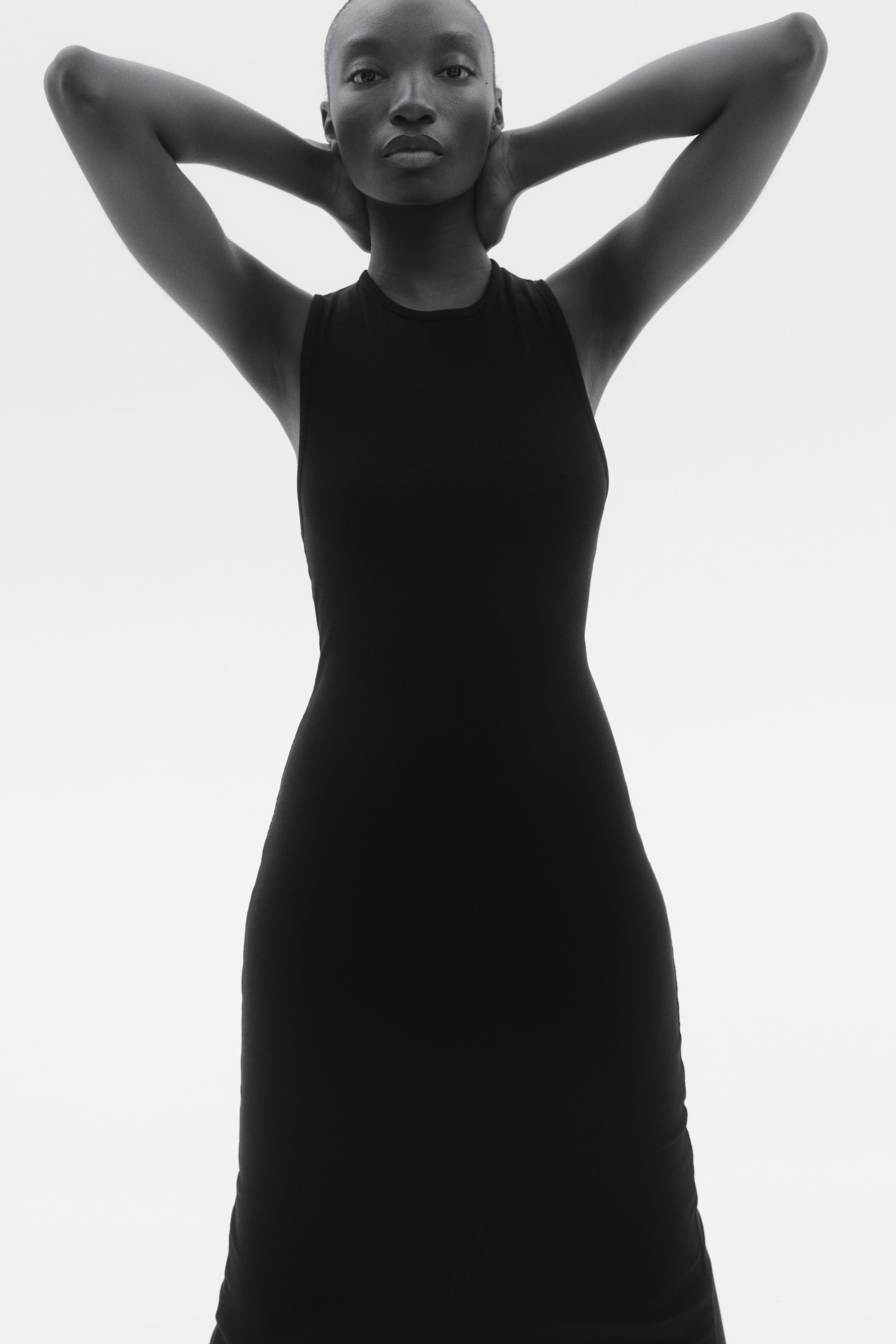 Rib-Knit Maxi Dress