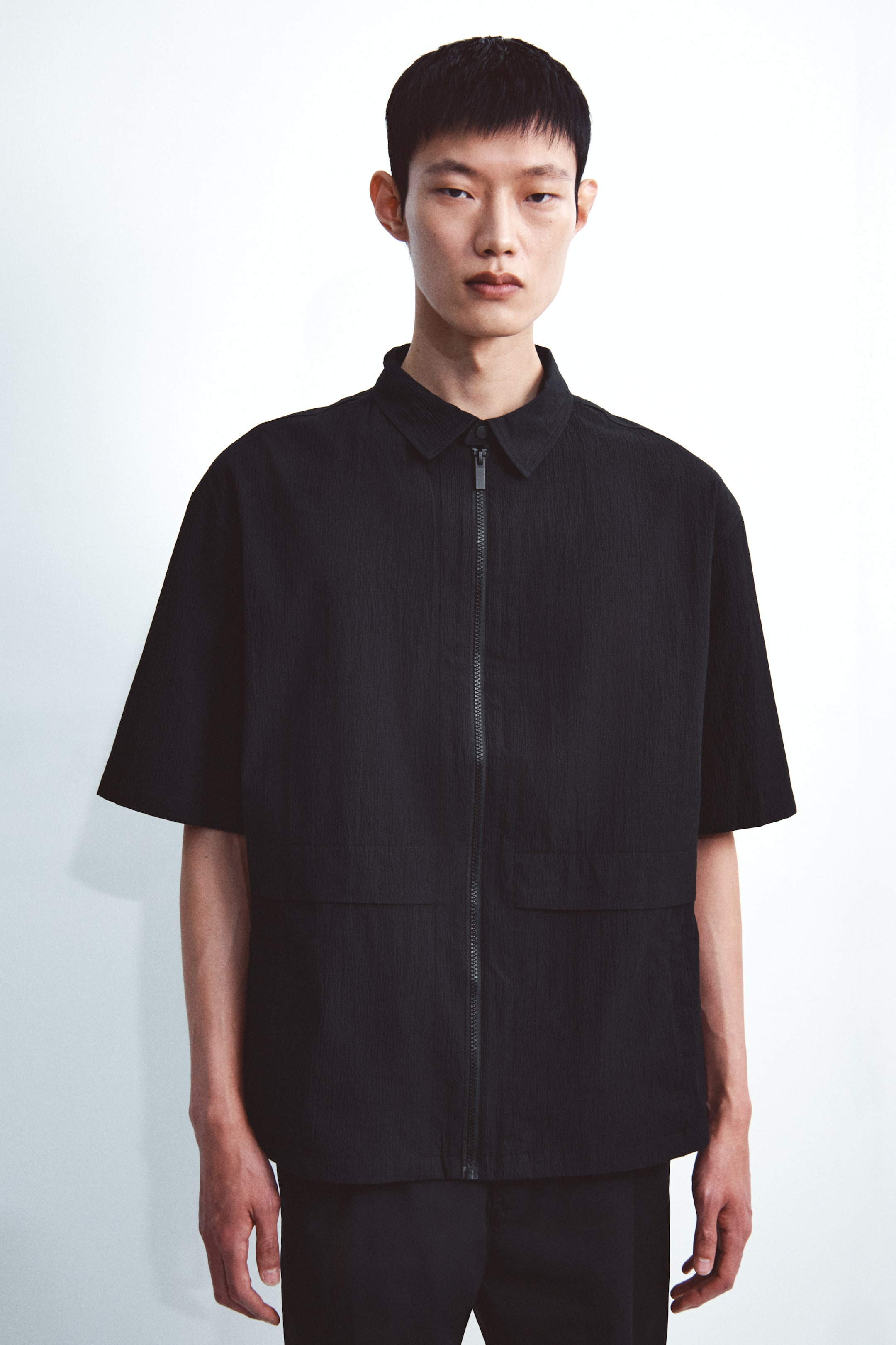 View larger image: Short-sleeved jacket - Black - Men | H&M MY 1