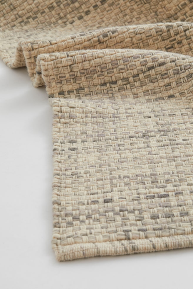 Large wool-blend rug - Light beige/Grey - 1