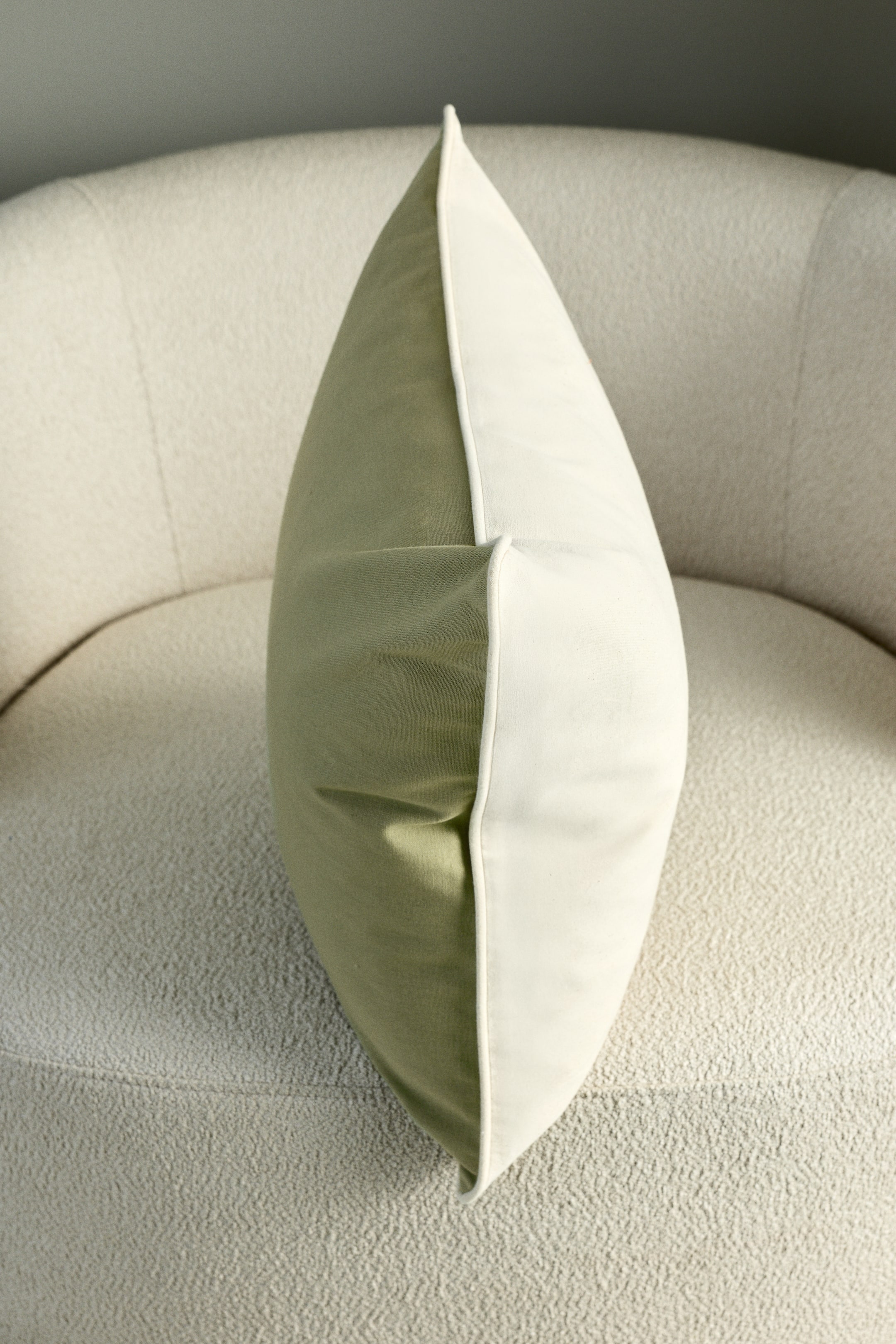 View larger image: Canvas cushion cover - Light khaki green - Home All | H&M IE 1