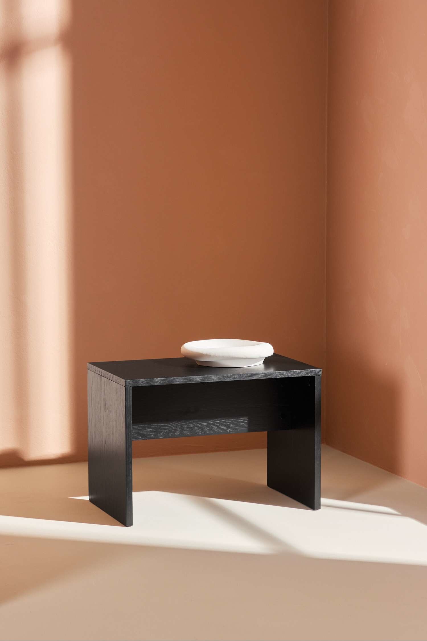 Juni Sofa Table - Mdf, Black/Mdf, Whitewash