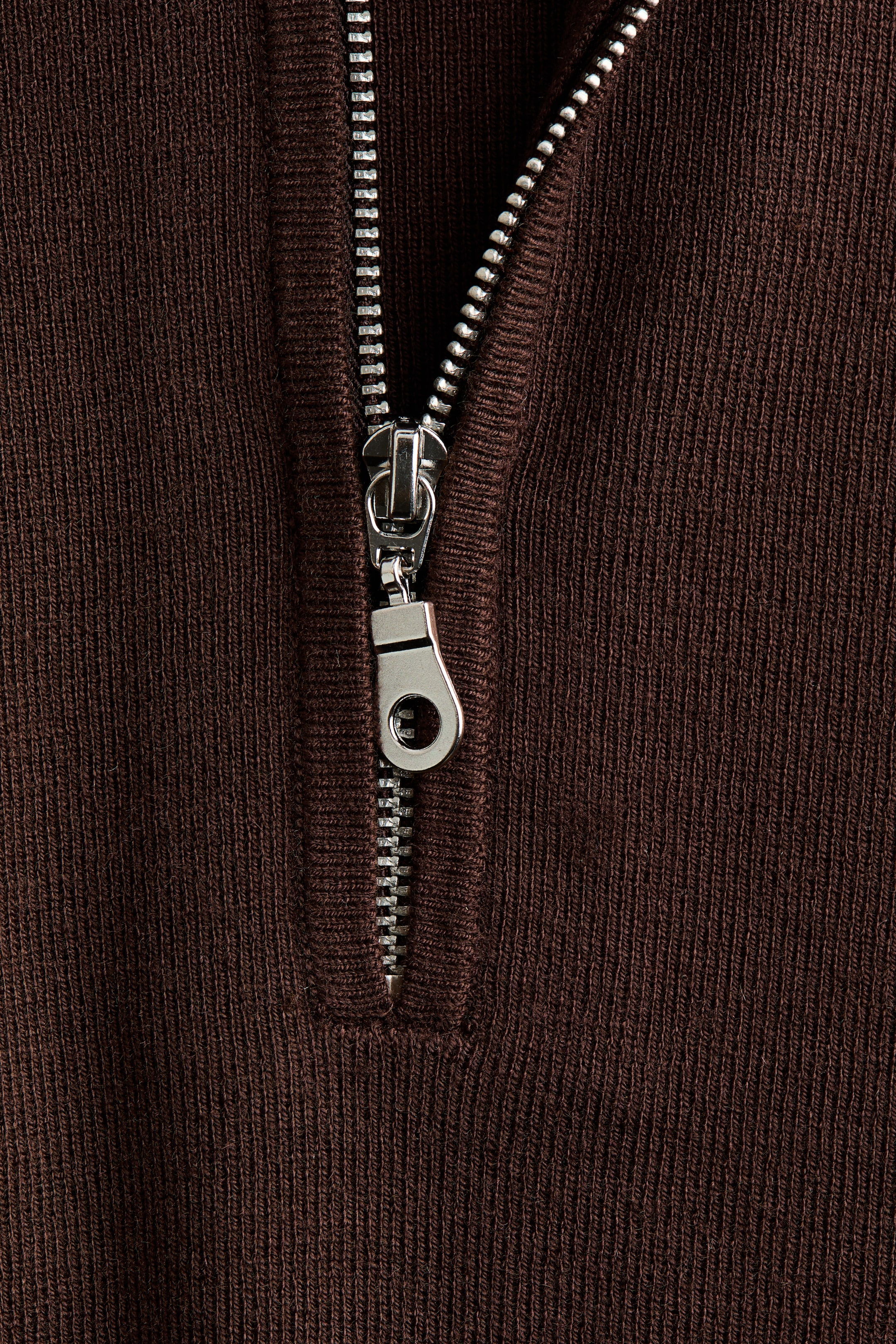 Fine-Knit Half-Zip Sweater