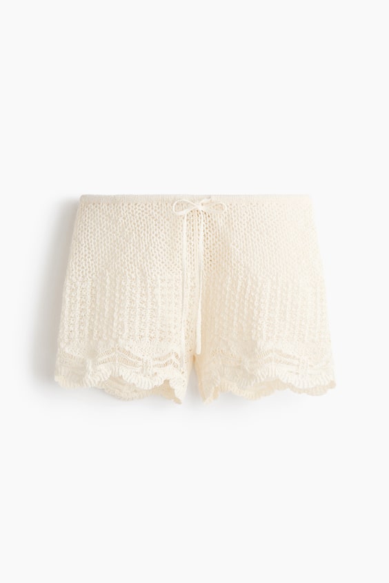 Женские шорты H&M Crochet-Look Beach Shorts