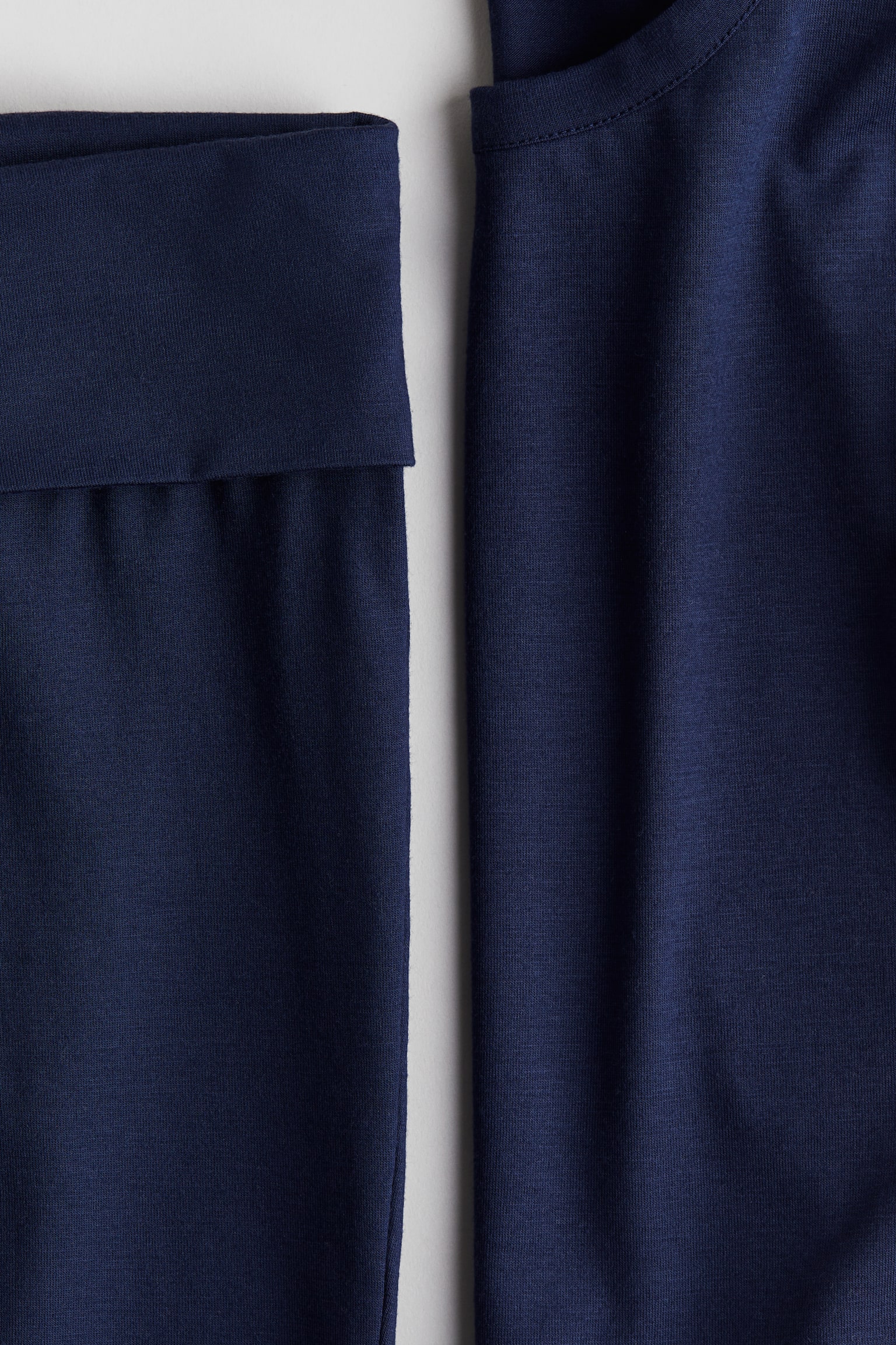 2-piece Jersey Set - Navy blue/Black/Light grey marle/Khaki green - 2