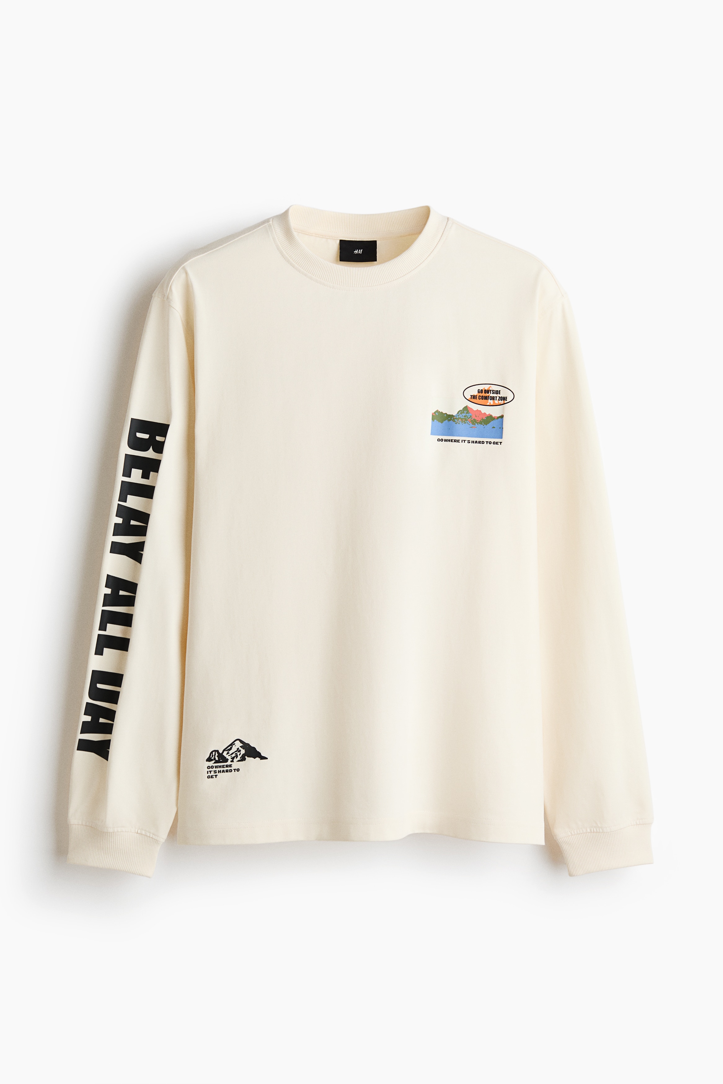 ルーズフィット 長袖トップス - ホワイト／Belay All Day/ブラック／Comfort Zone/ラストブラウン／Belay All Day